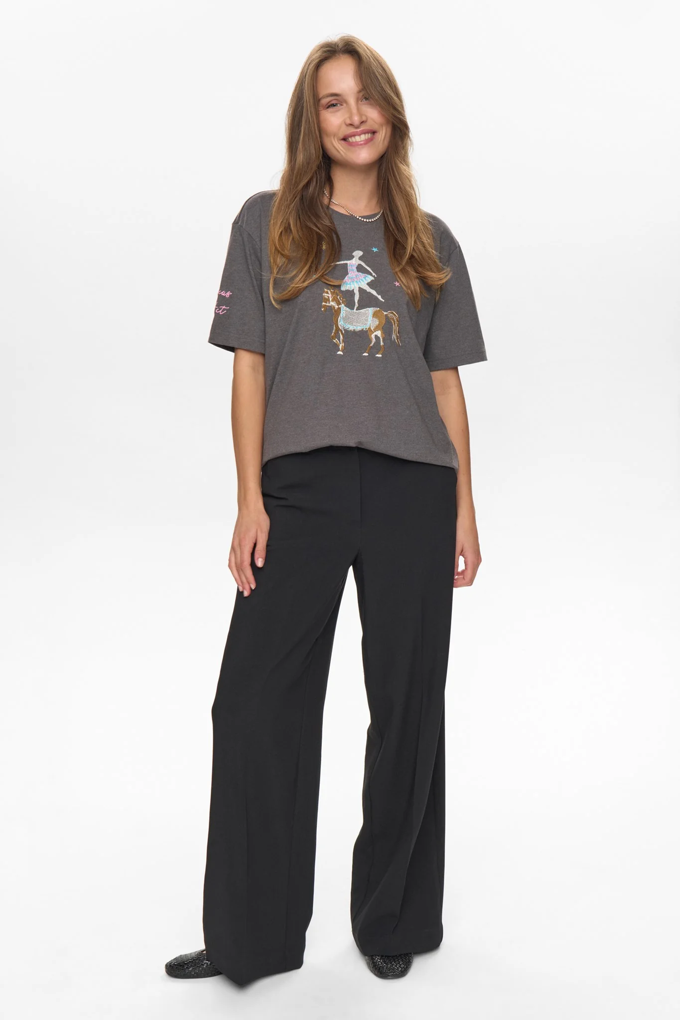NUPRIMA OVERSIZE T-SHIRT - Dark grey melange - Image 3