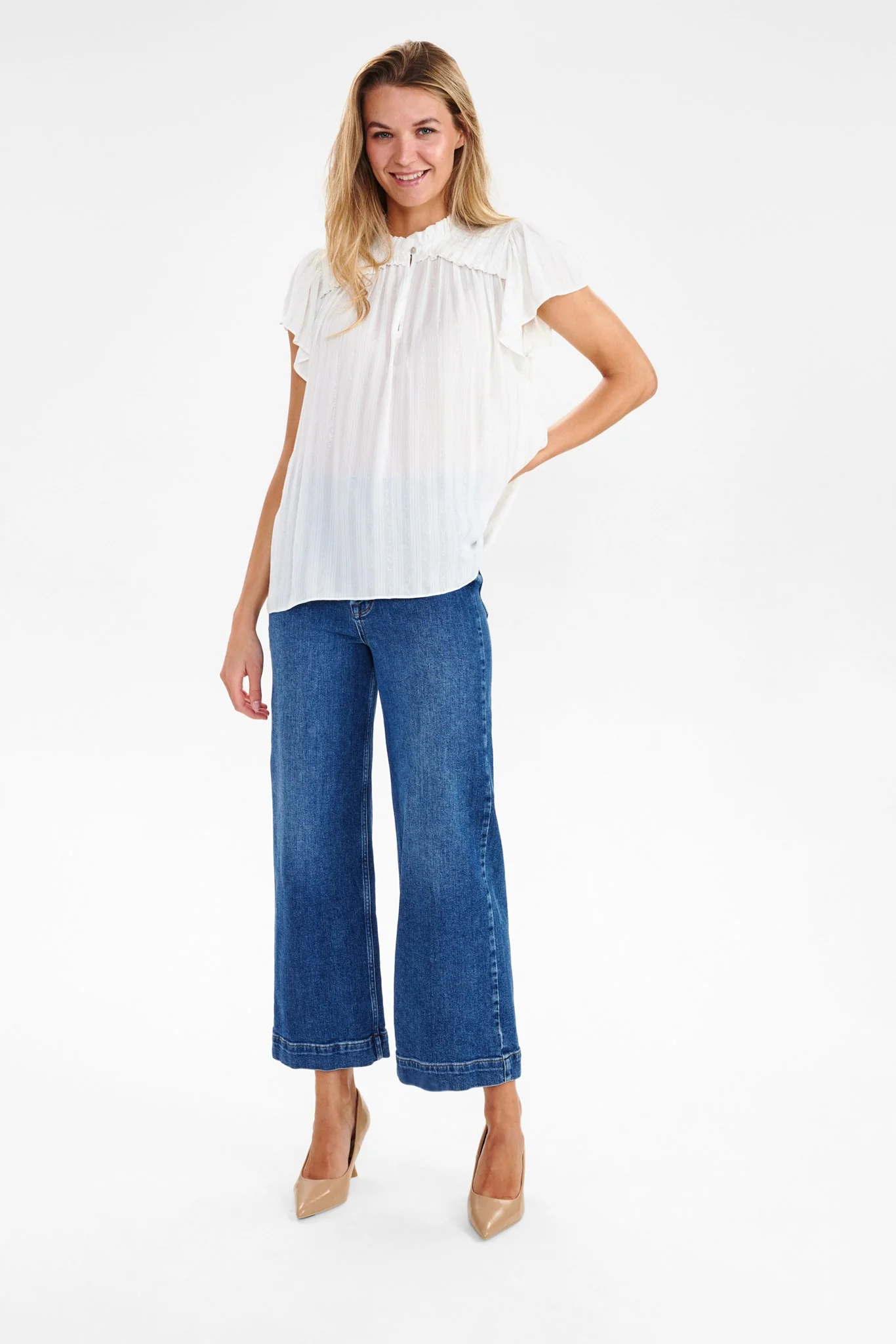 NUPRIMULA BLOUSE - Cloud Dancer - Image 3