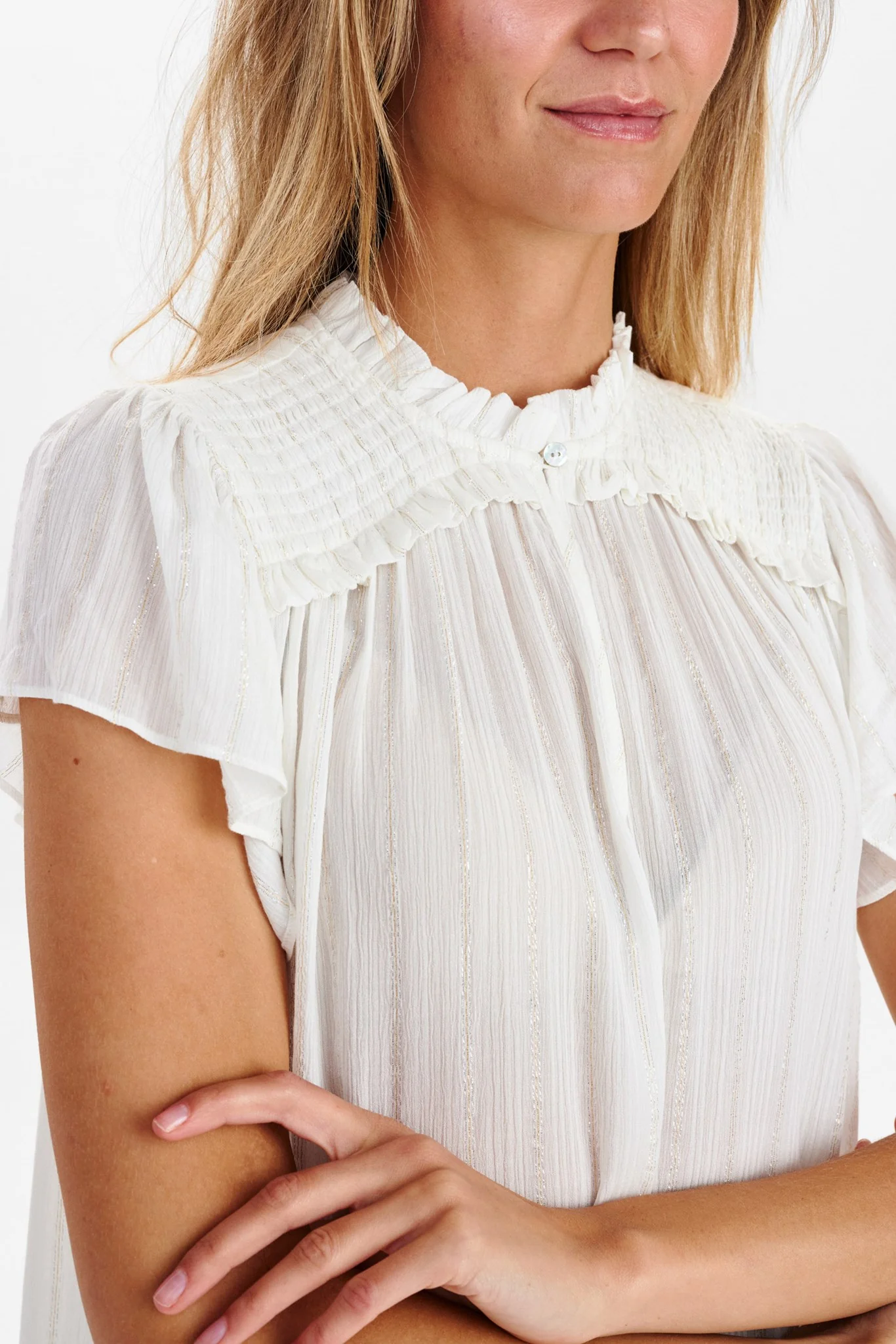 NUPRIMULA BLOUSE - Cloud Dancer - Image 4