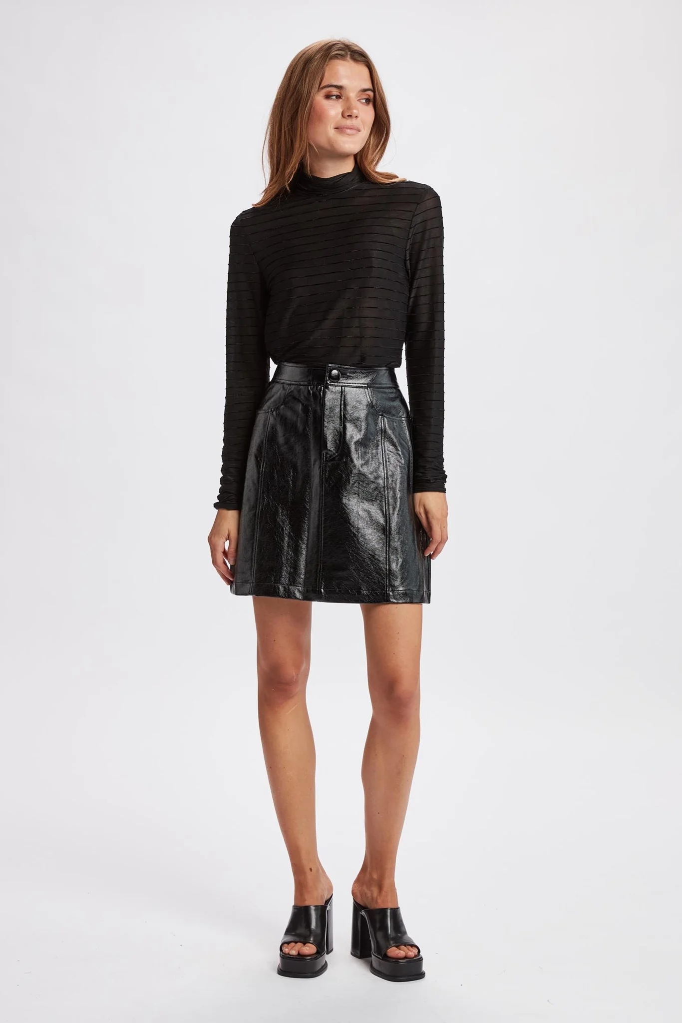 NUPRISCA SKIRT - Caviar - Image 3