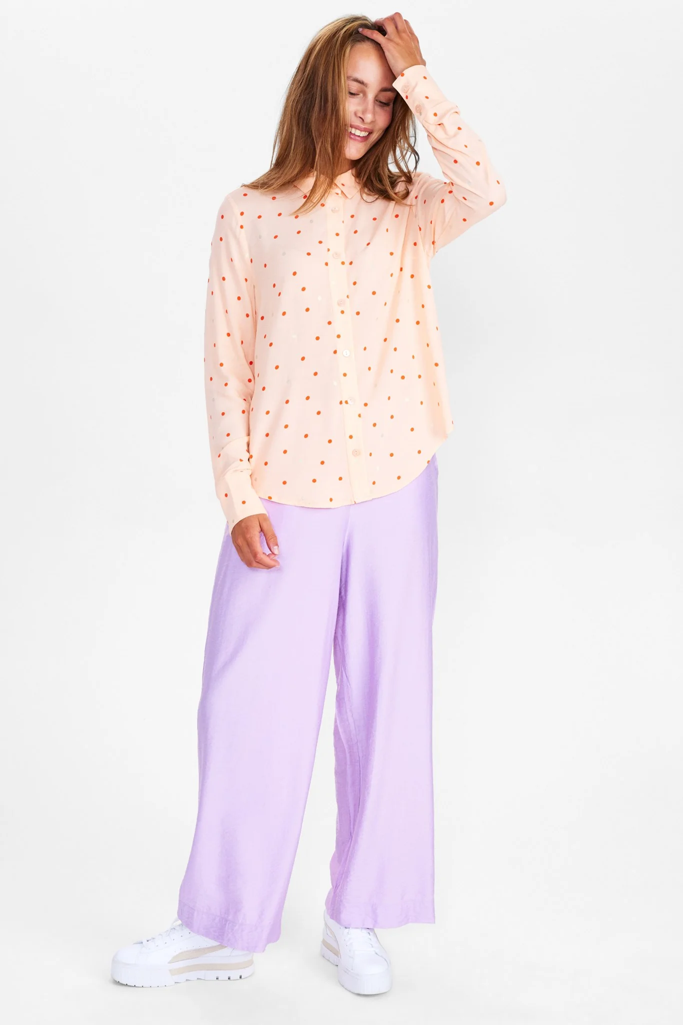 NUREBEKKA LS SHIRT - Peach Melba - Image 3