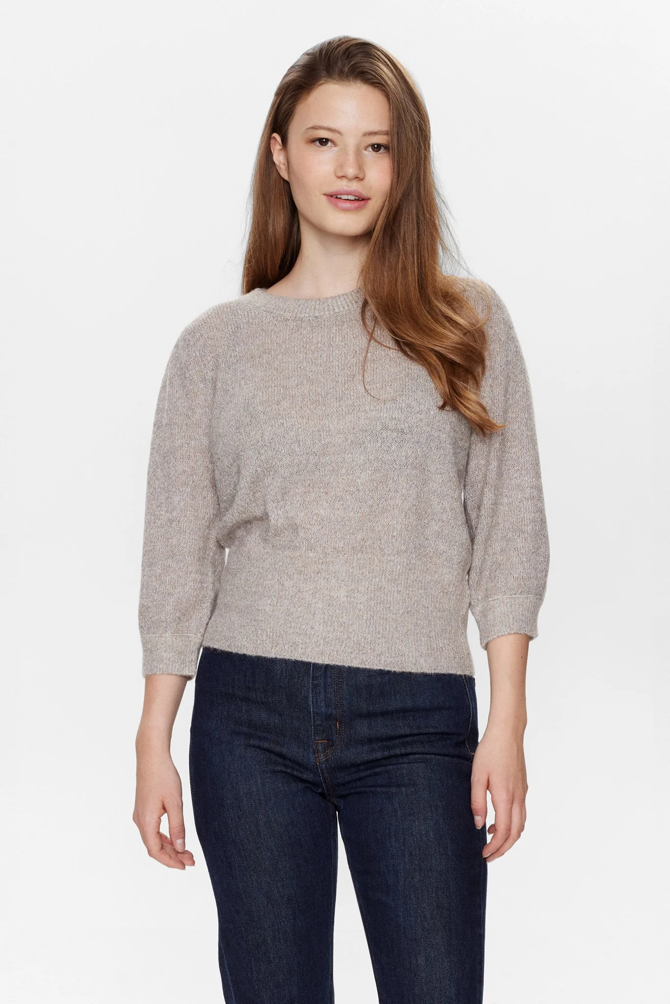 NURIETTA LUREX SS PULLOVER - Sun Kiss