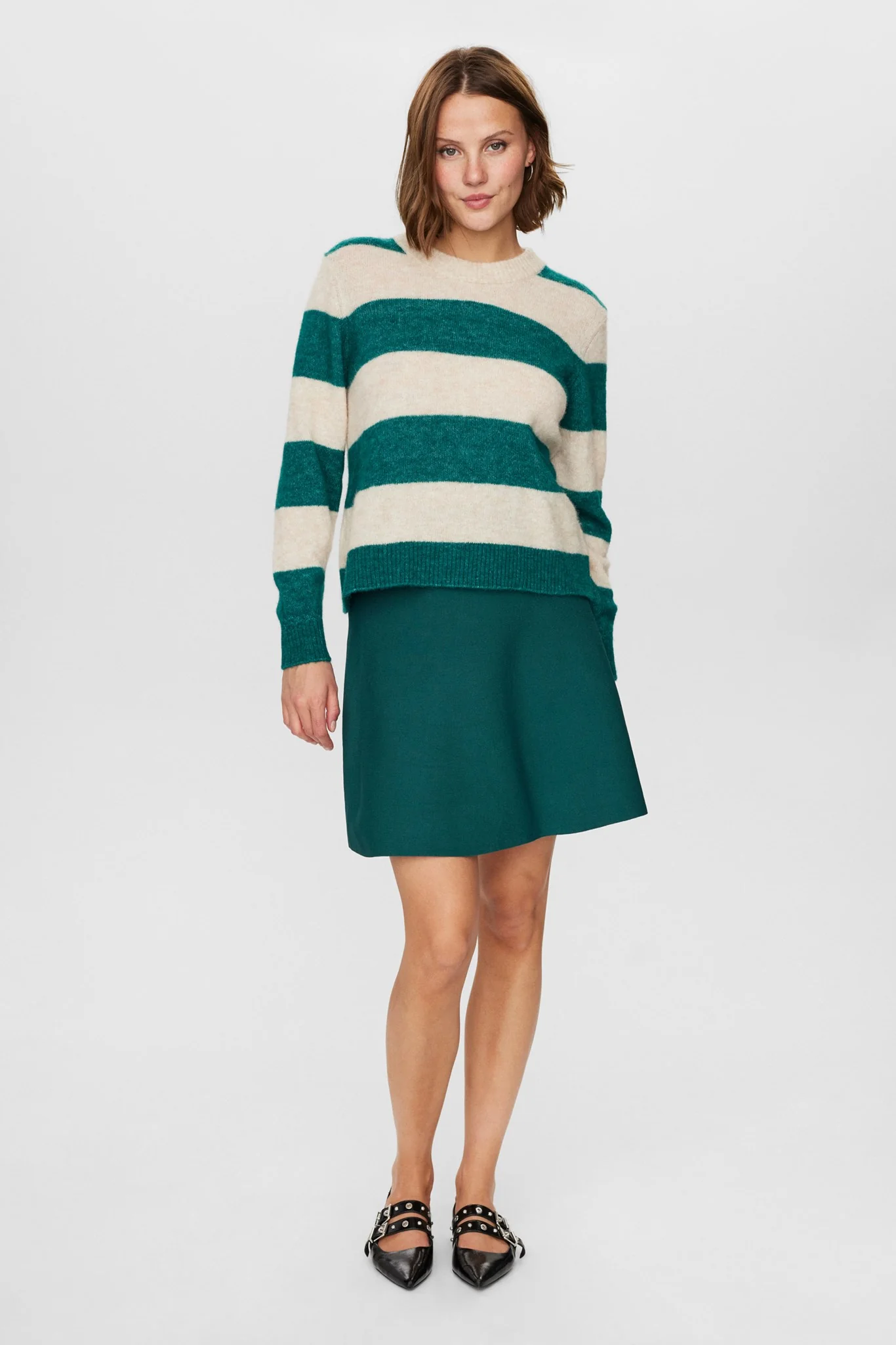 NURIETTE BIG STRIPE PULLOVER - Botanical Garden - Image 3