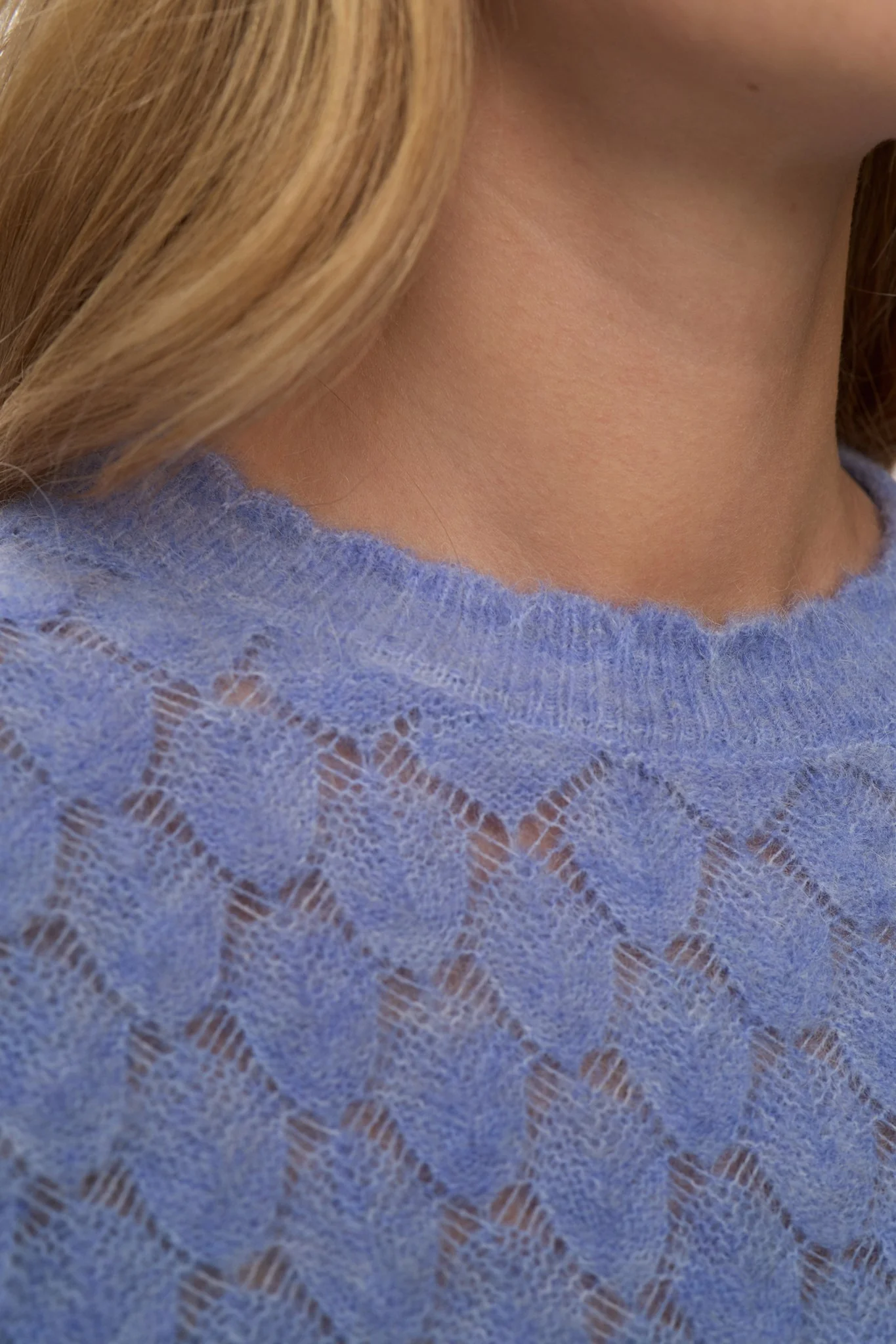 NURIETTE LEAF POINTELLE PULLOVER - Hydrangea - Image 5