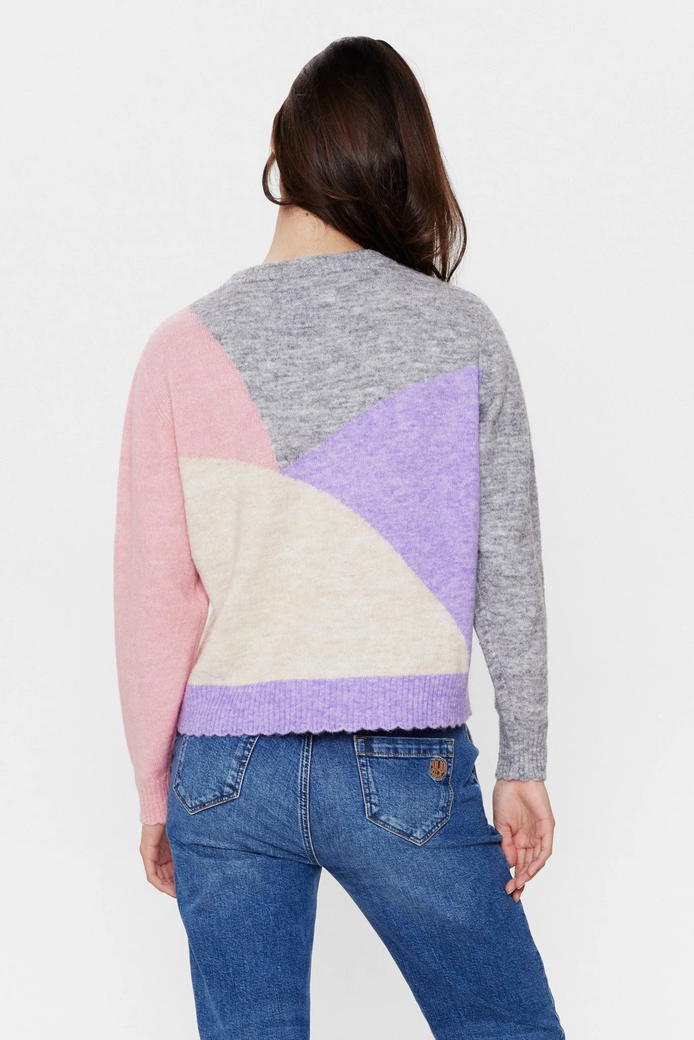 NURIETTE MIX PULLOVER - Medium Grey mel - Image 2