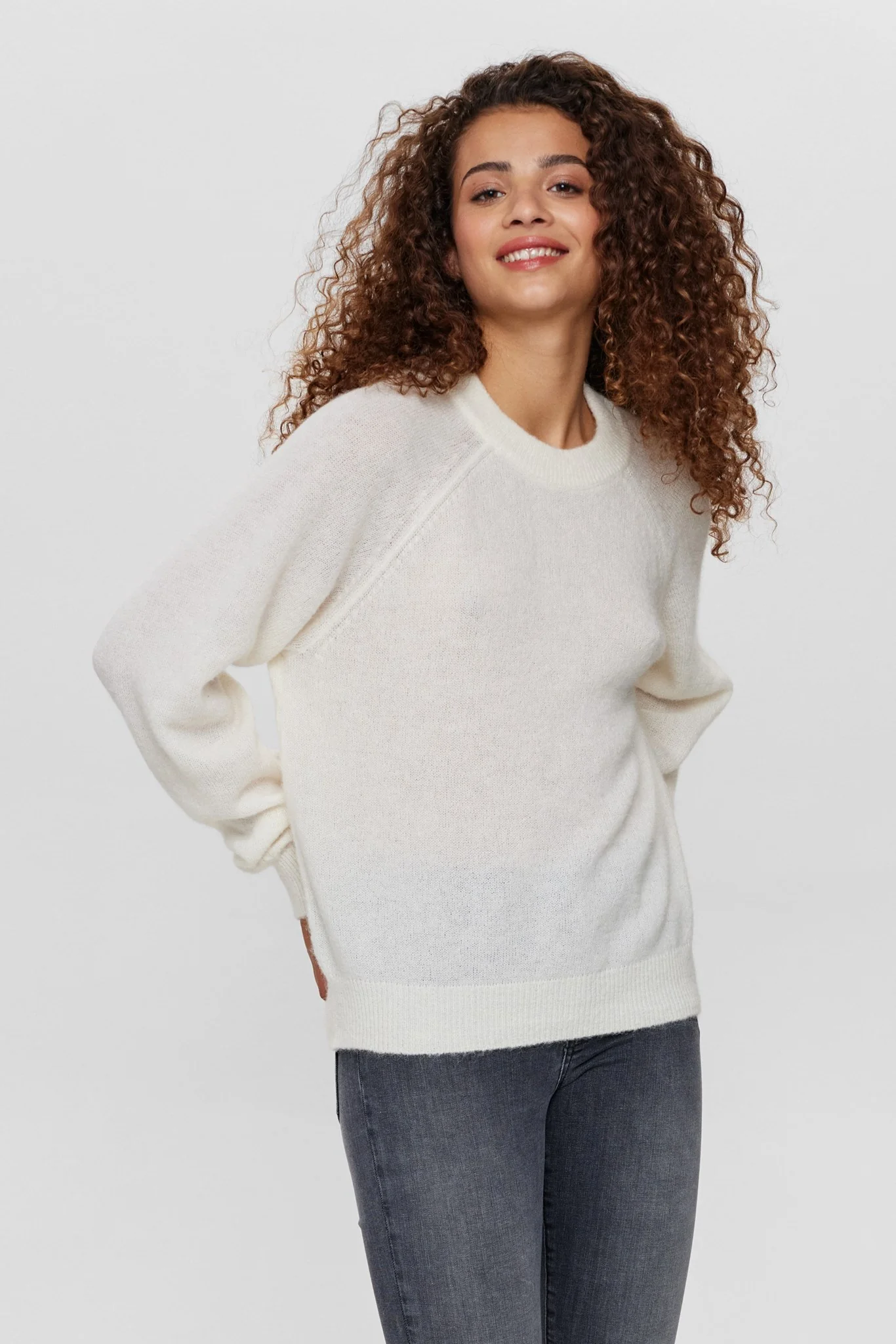 NURIETTE PULLOVER  - Cloud Dancer