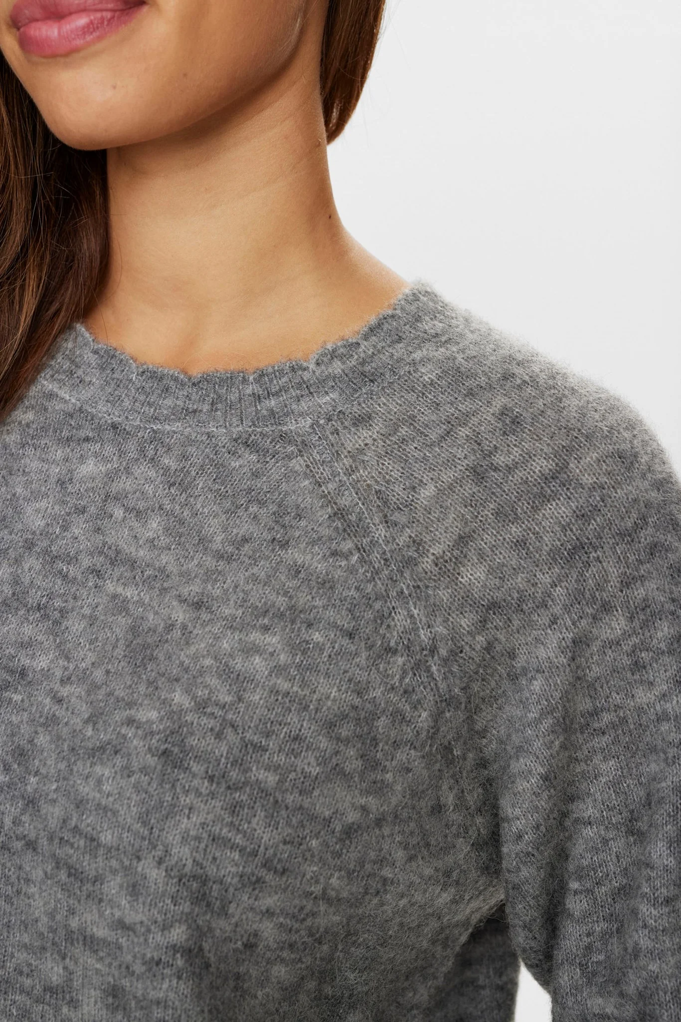NURIETTE SELMA PULLOVER - Medium Grey mel - Image 4