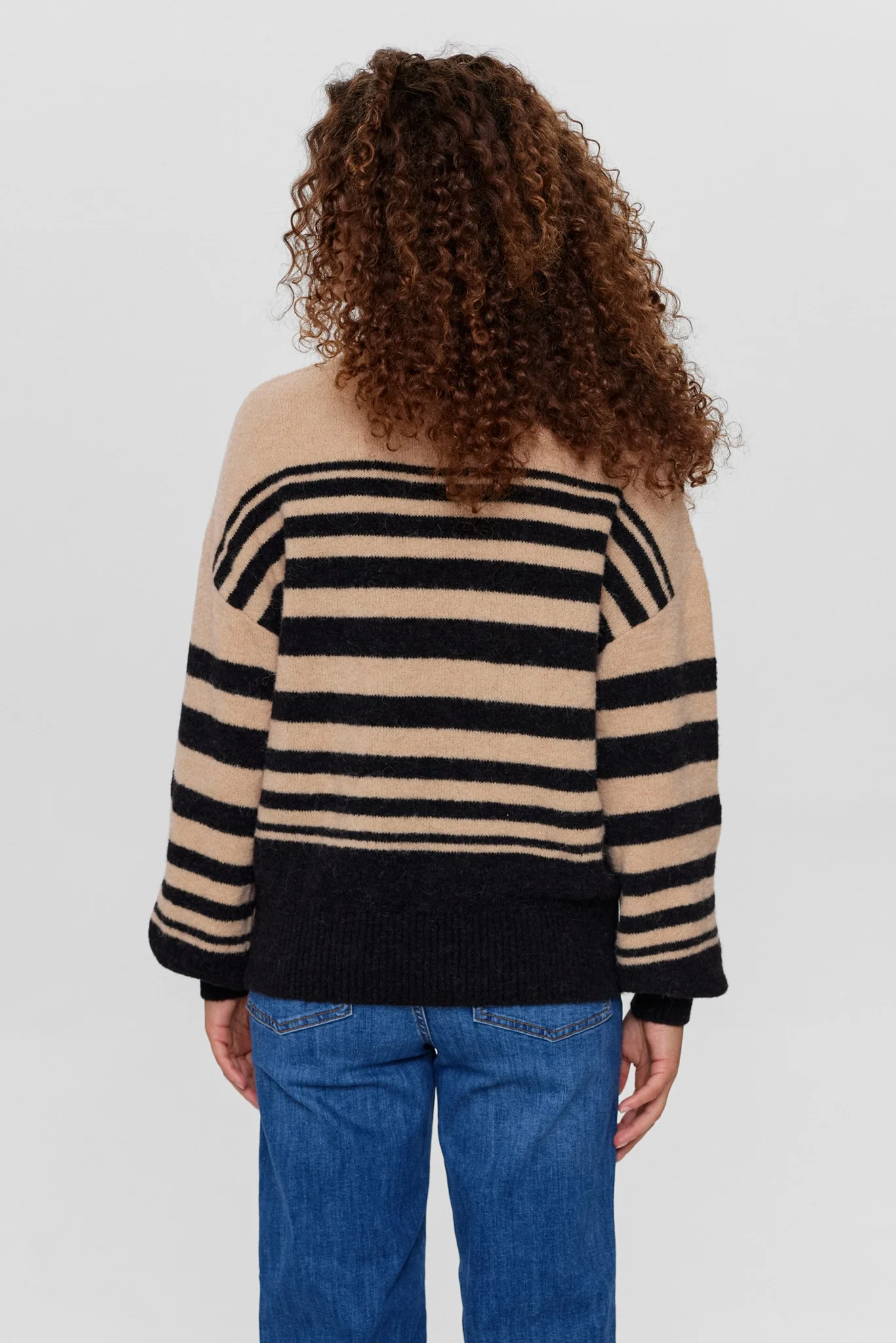 NURIETTE STRIPE PULLOVER - Caviar - Image 2