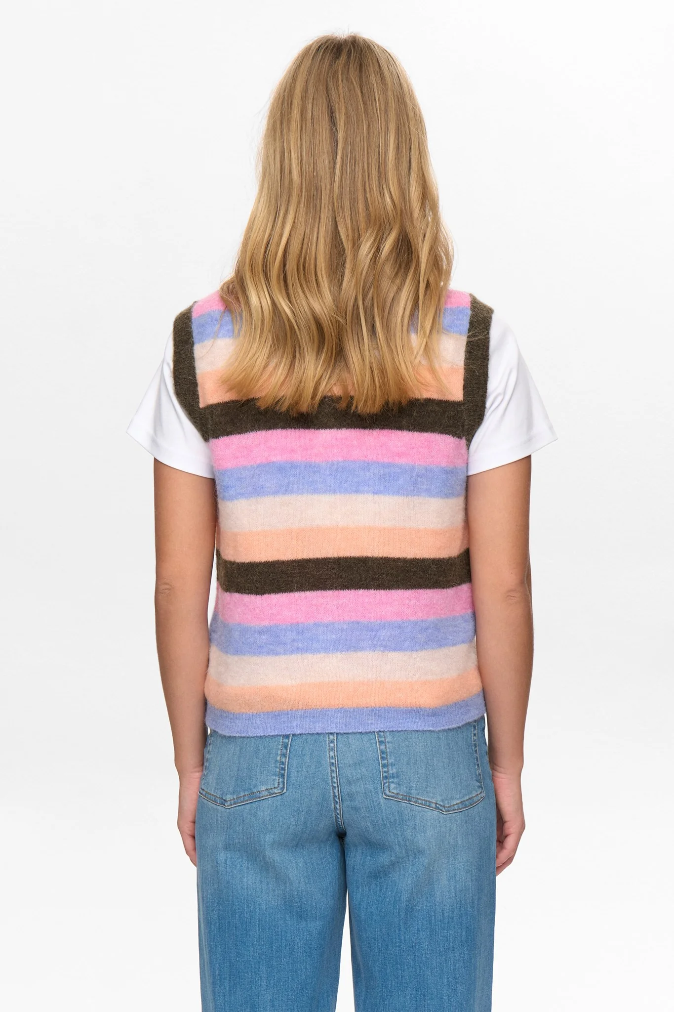 NURIETTE STRIPY VEST - Sea Turtle - Image 2