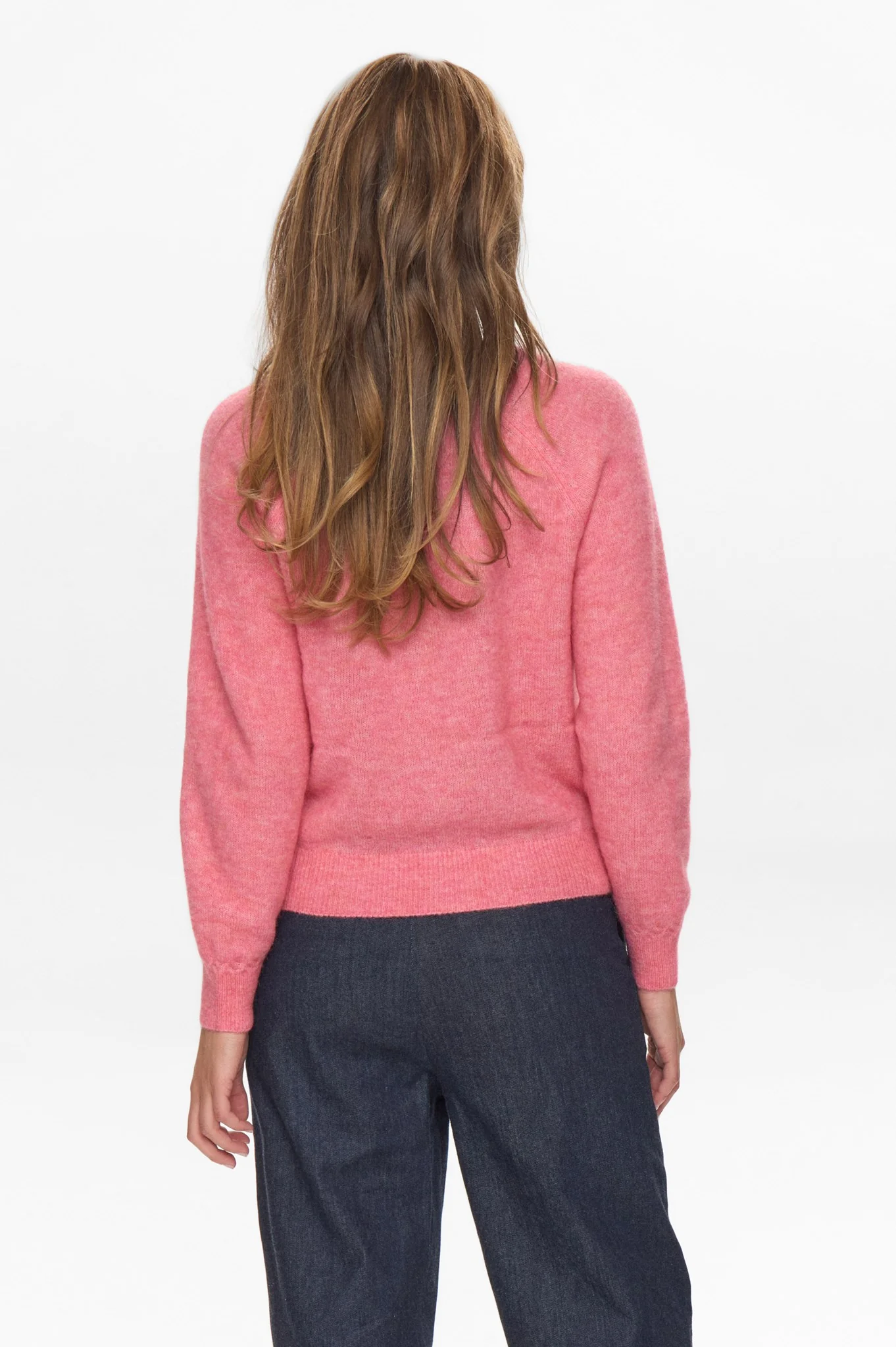 NURIETTE V-NECK CARDIGAN - Pink Lemonade - Image 2