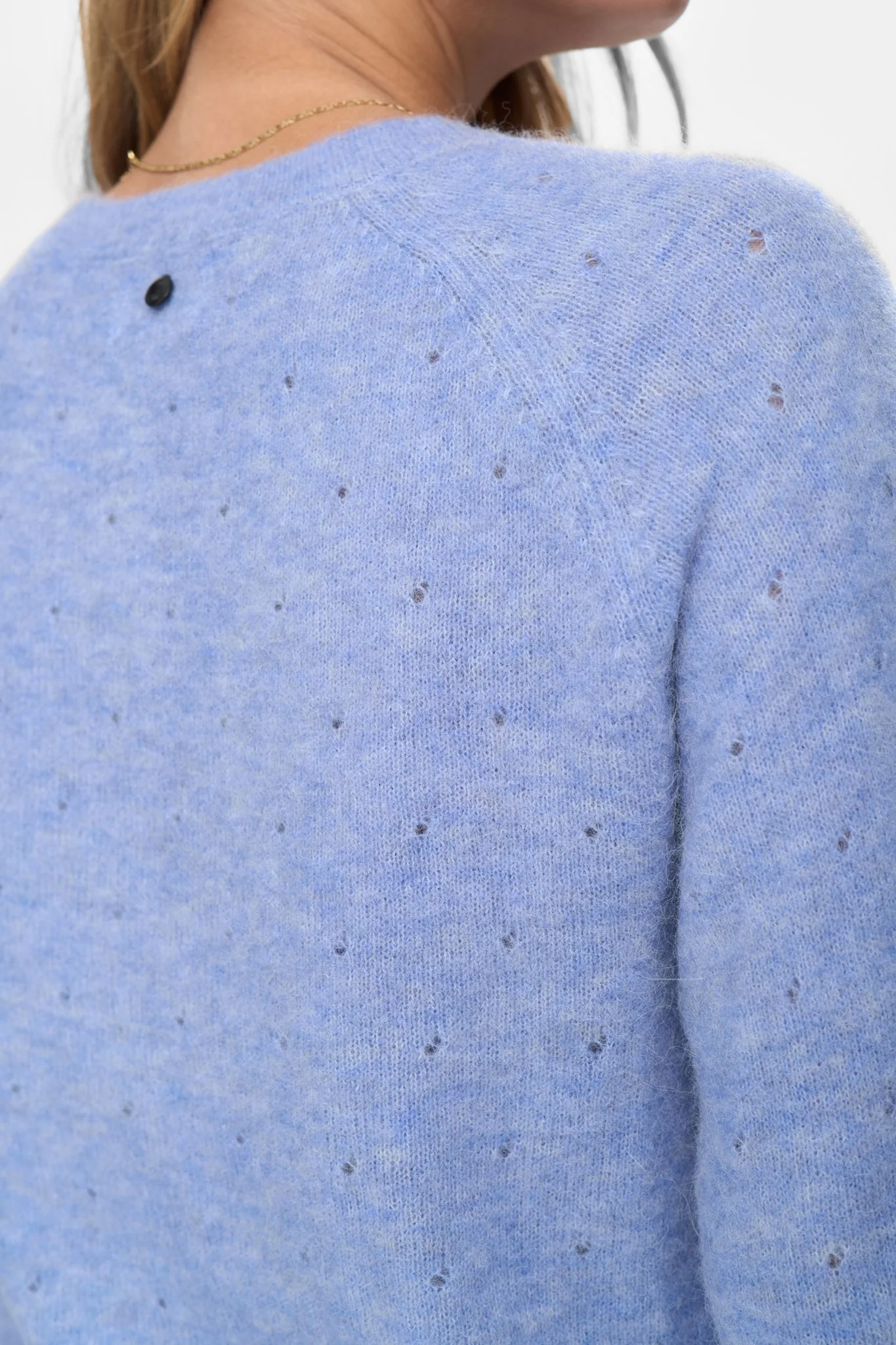 NURIETTO POINTELLE CARDIGAN - Hydrangea - Image 5