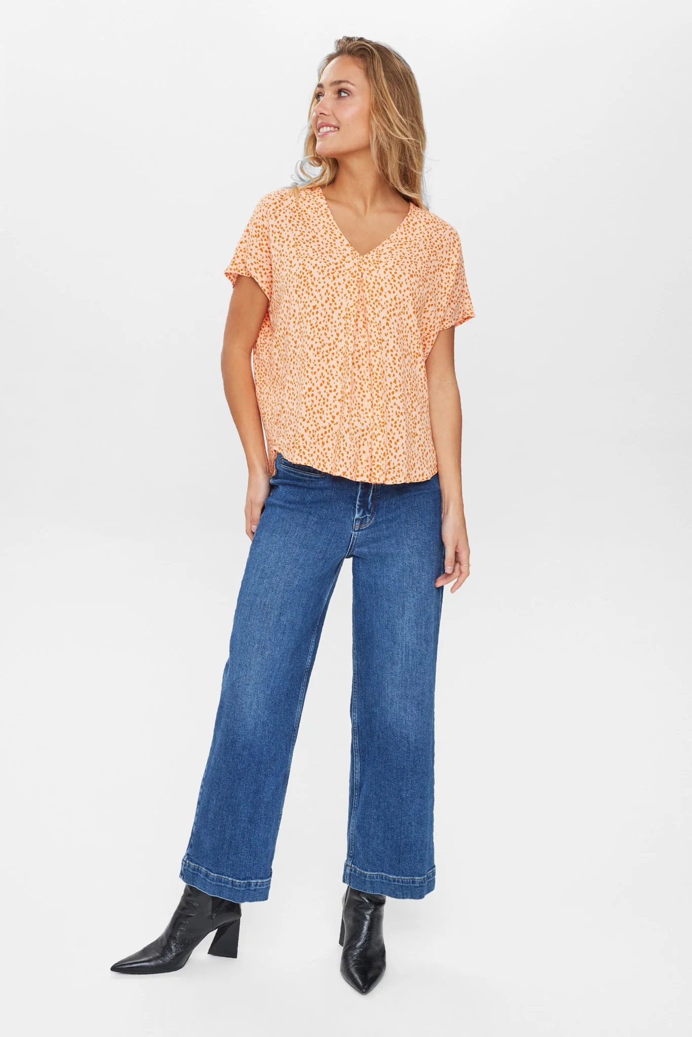 NURIKKA LYDIA BLOUSE  - Peach Melba - Image 3