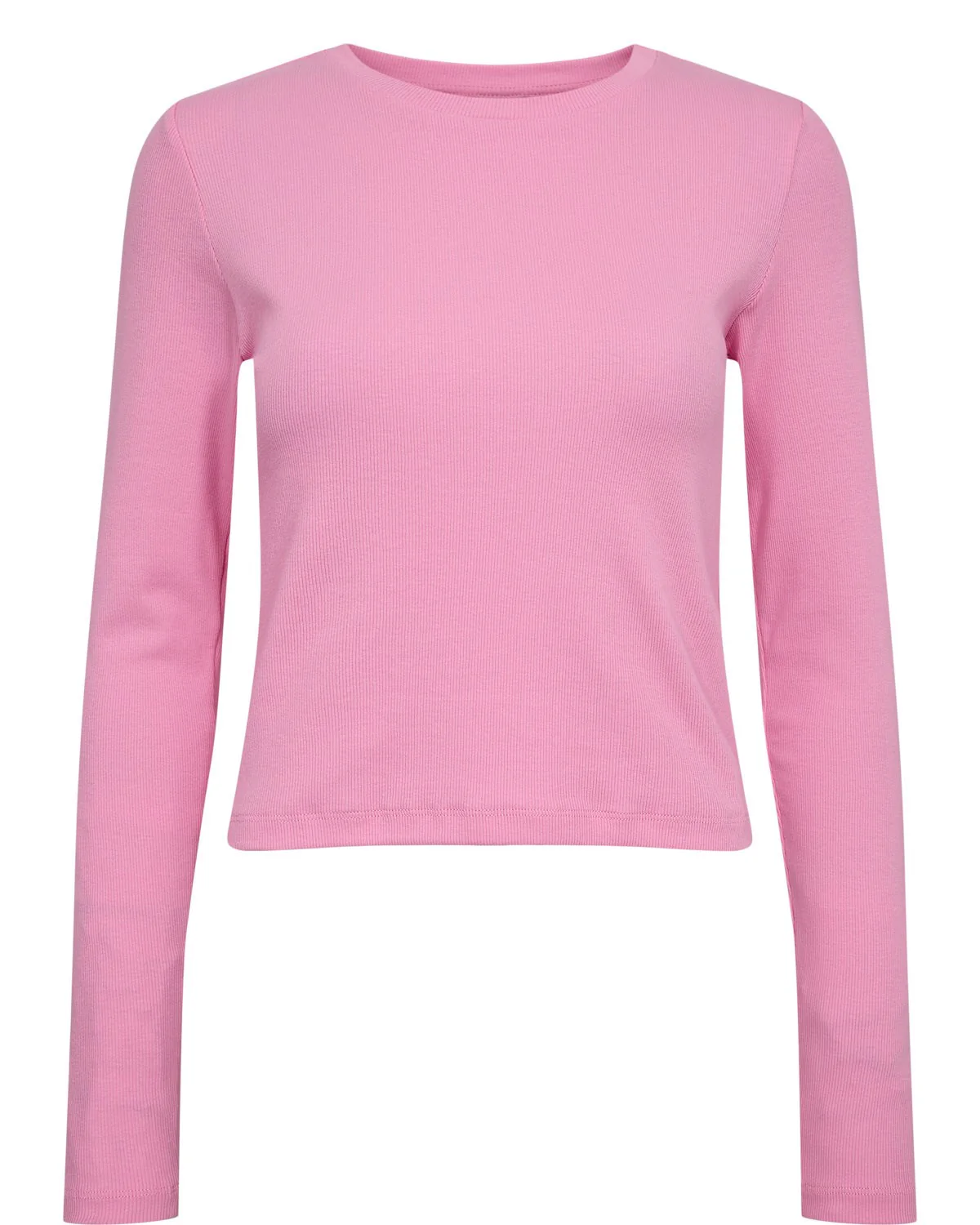NURILEY LS CROPPED TEE - Fuchsia Pink - Image 6