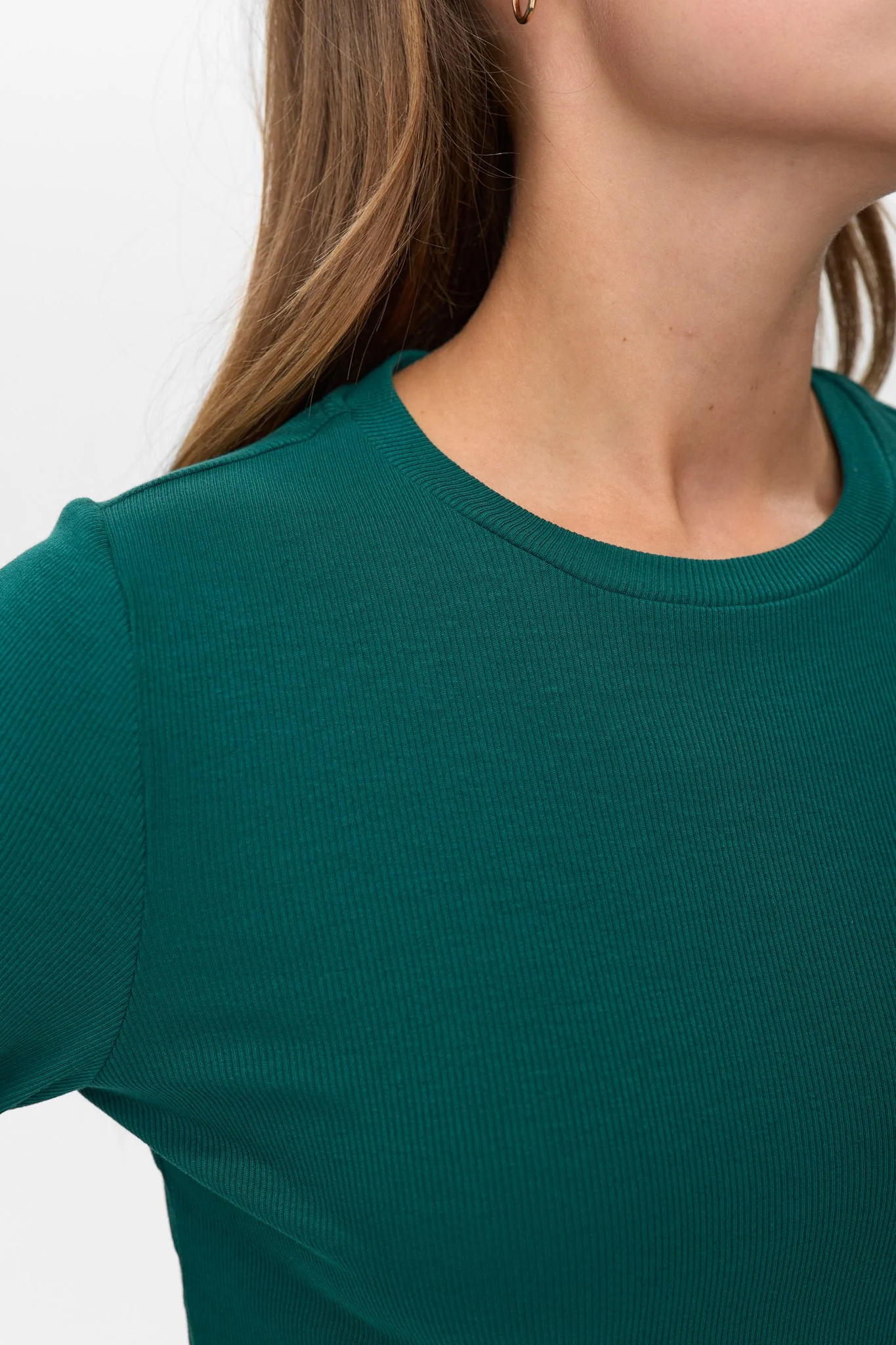 NURILEY LS CROPPED TEE - Rain Forest - Image 4