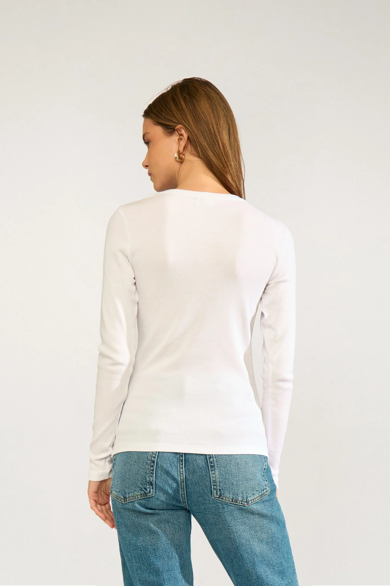 NURILEY LS TEE - Bright White - Image 2