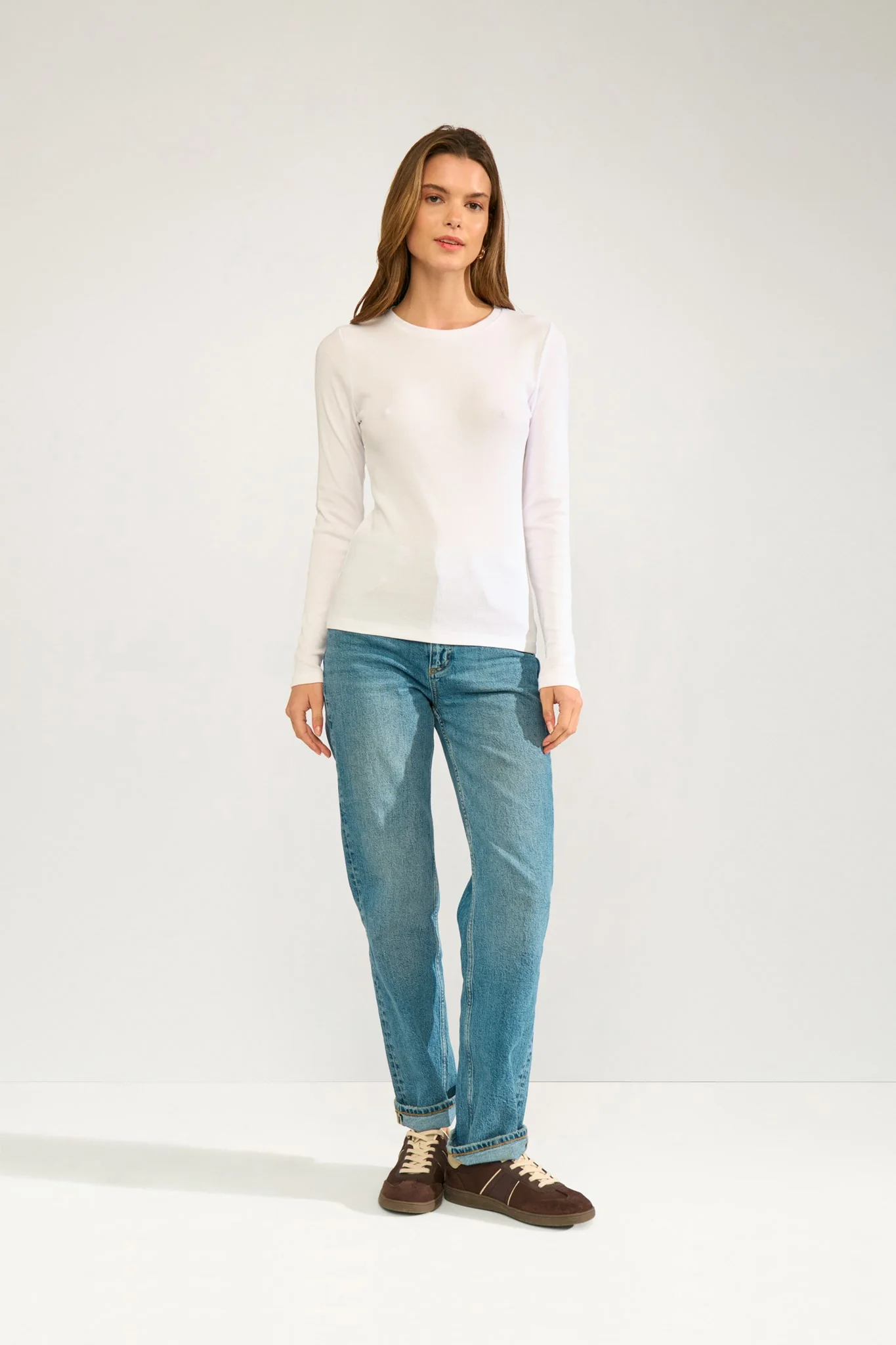 NURILEY LS TEE - Bright White - Image 3