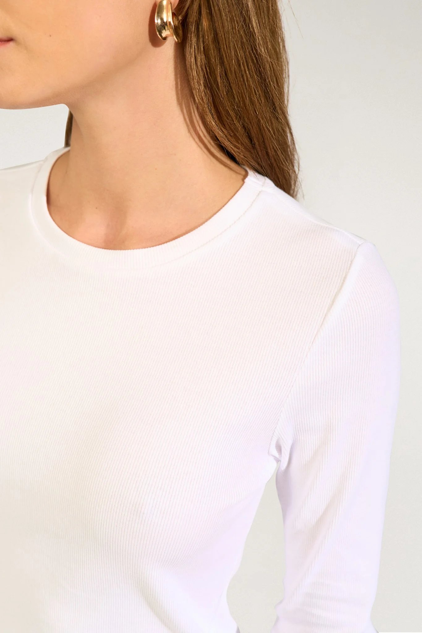 NURILEY LS TEE - Bright White - Image 5