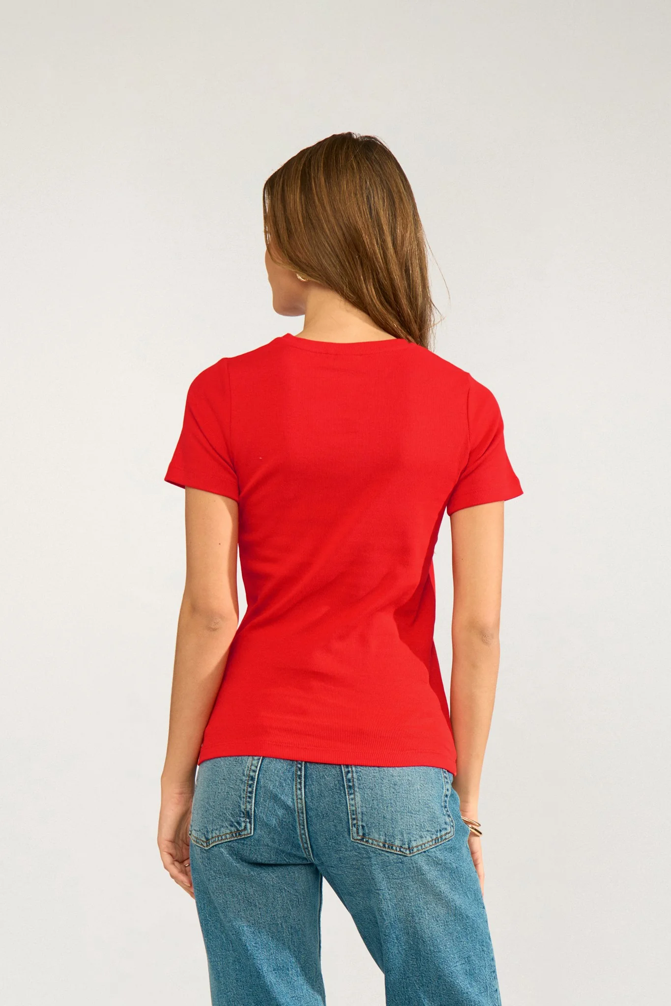NURILEY SS TEE - Fiery Red - Image 3