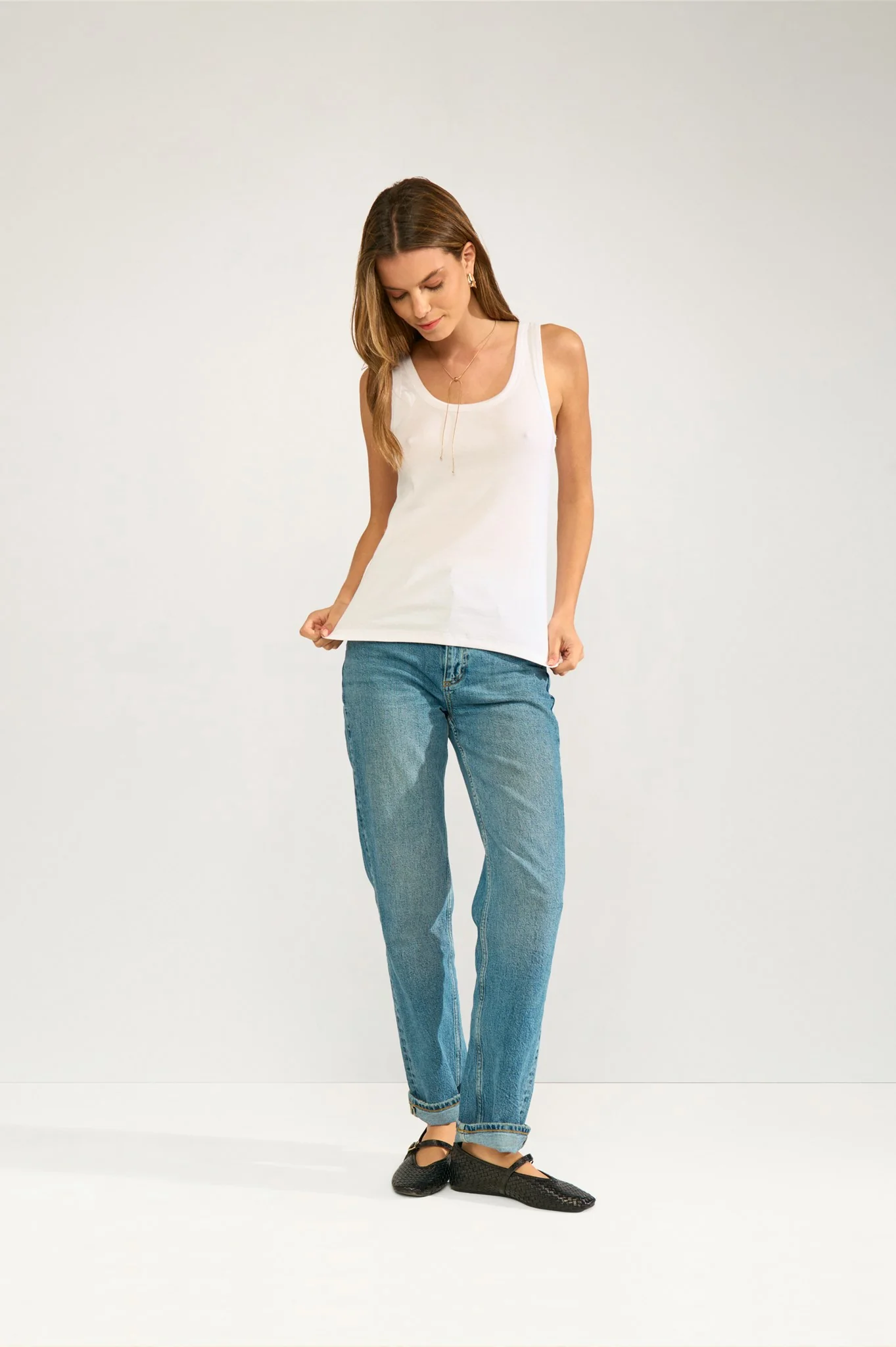 NURILEY TANK TOP - Bright White - Image 6