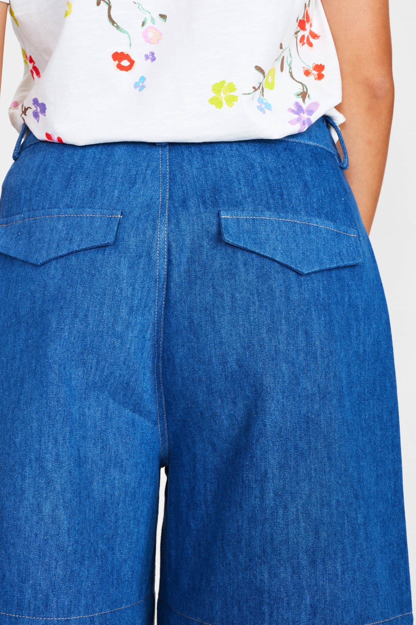 NURINA SHORTS - Medium Blue Denim - Image 5