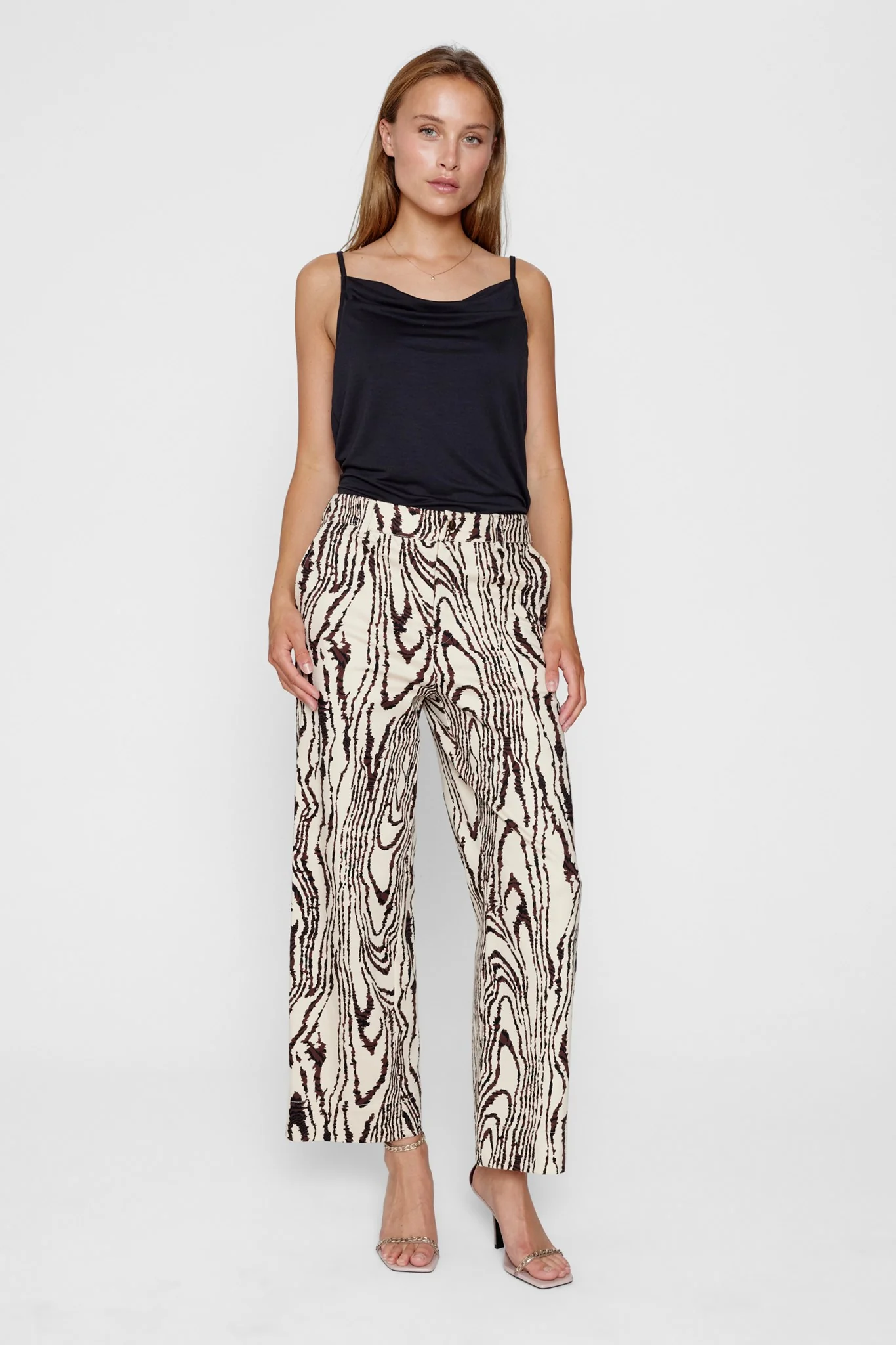 NUROBERTA CROPPED PANTS - Oyster Gray - Image 3