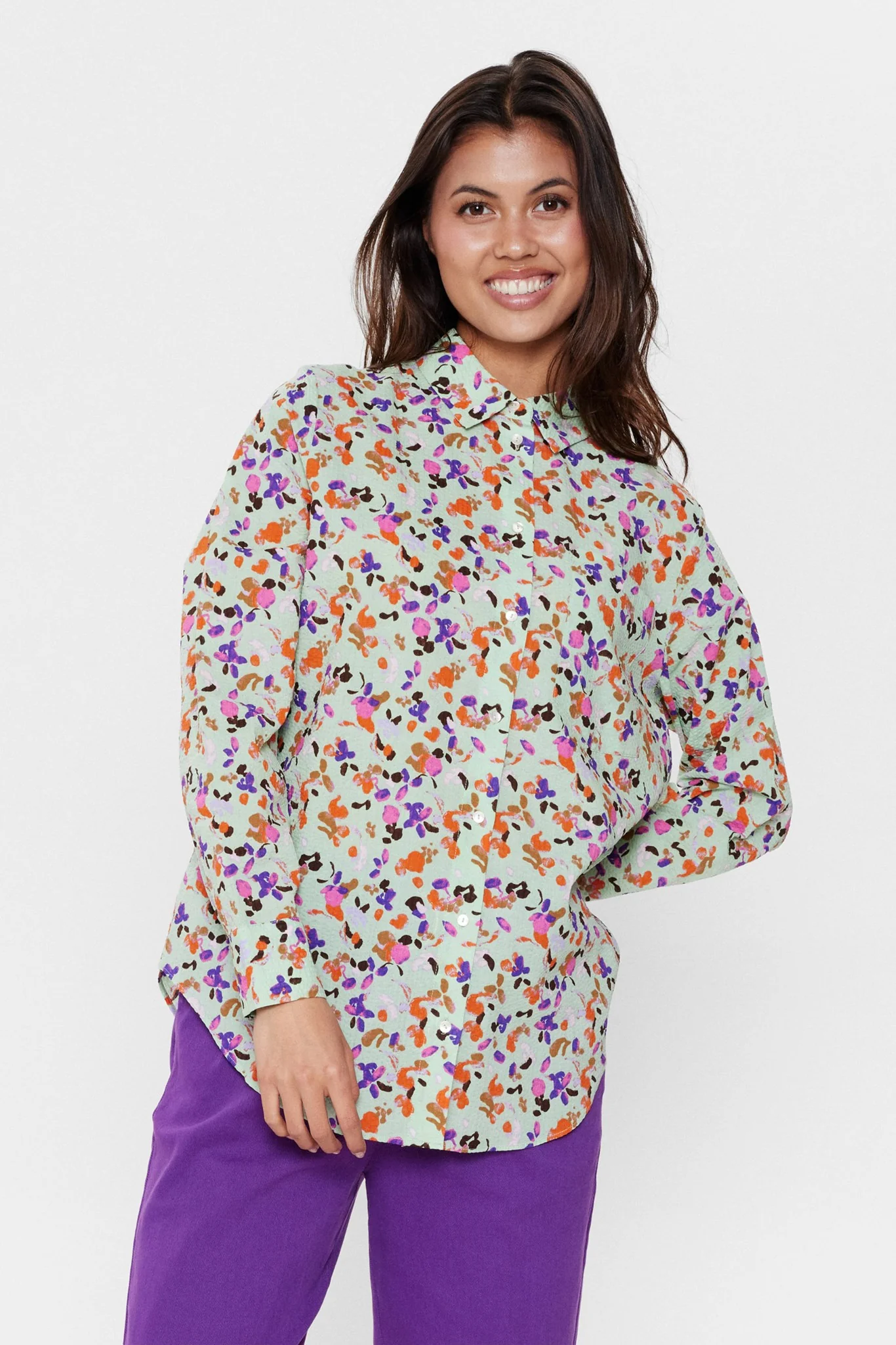 NURUBINA SHIRT - Grayed Jade