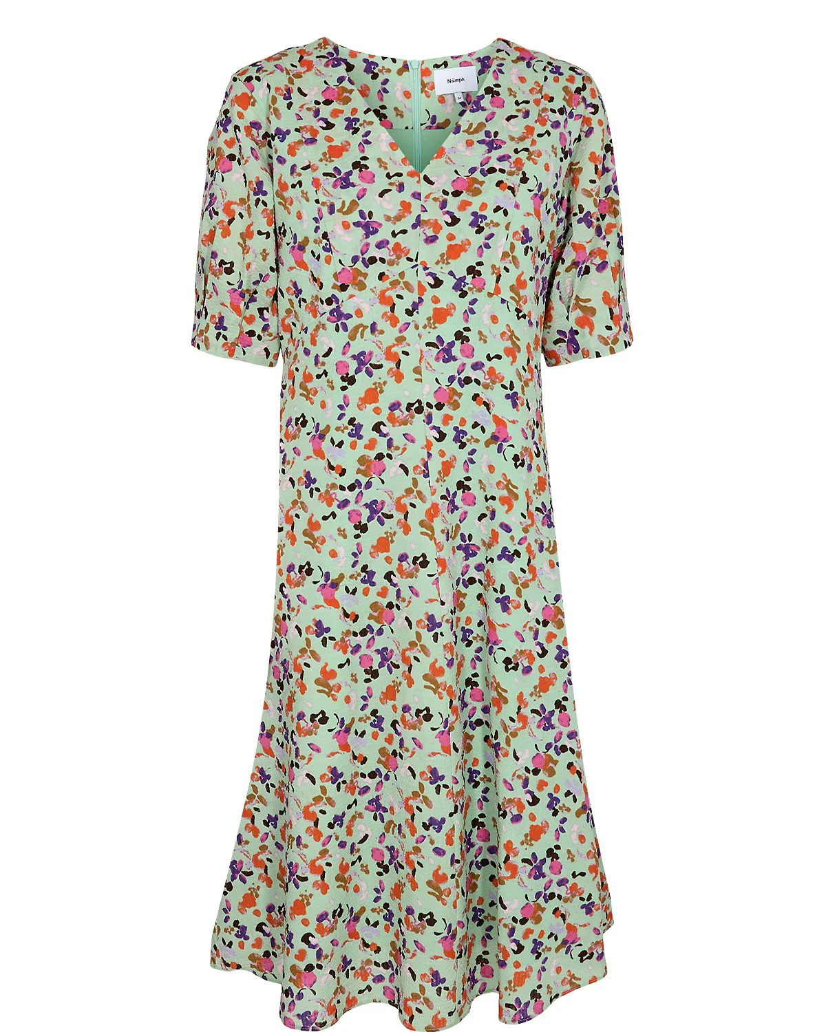 NURUBINA SHORT DRESS - Grayed Jade