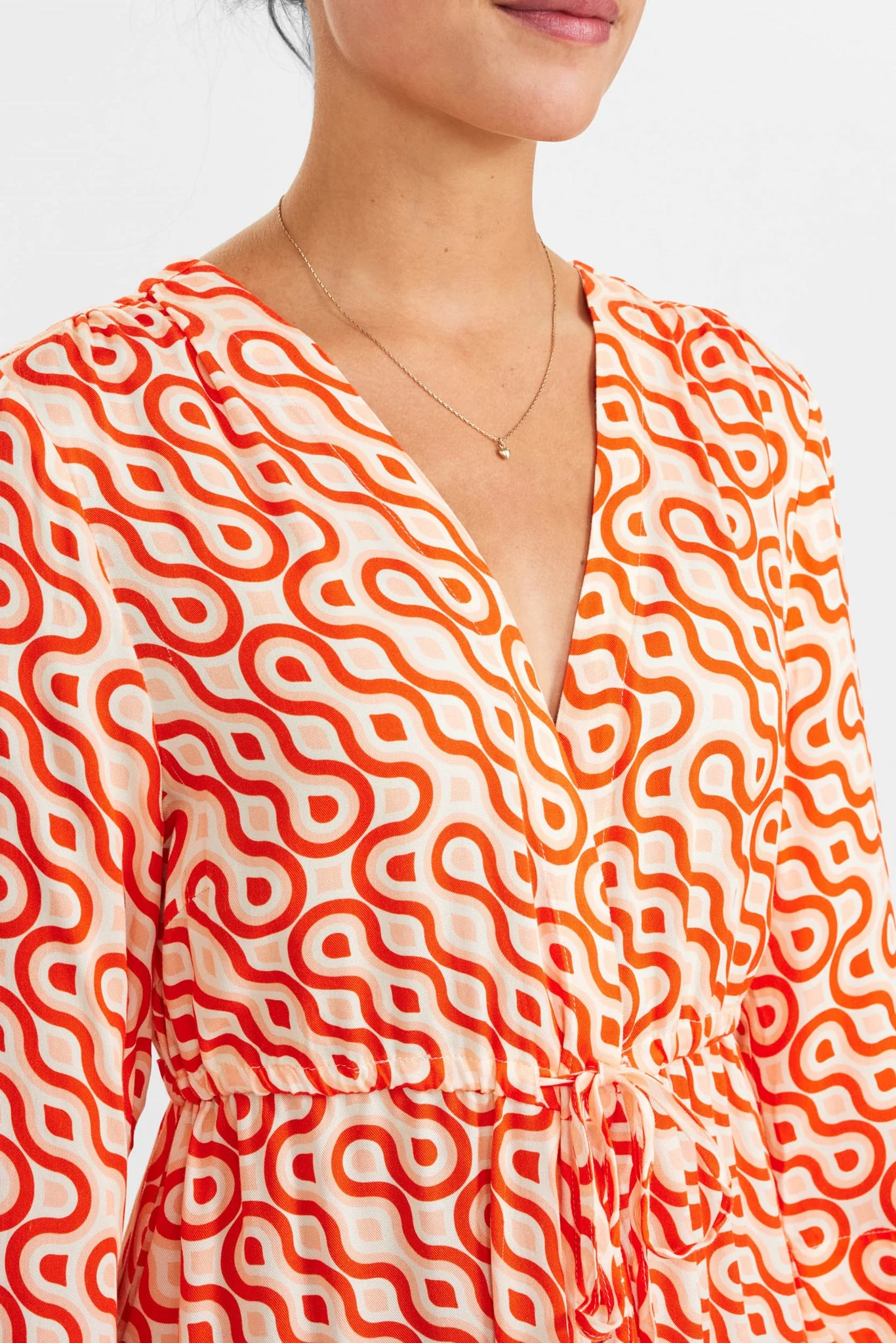 NURUBY DRESS - Cherry Tomato - Image 4