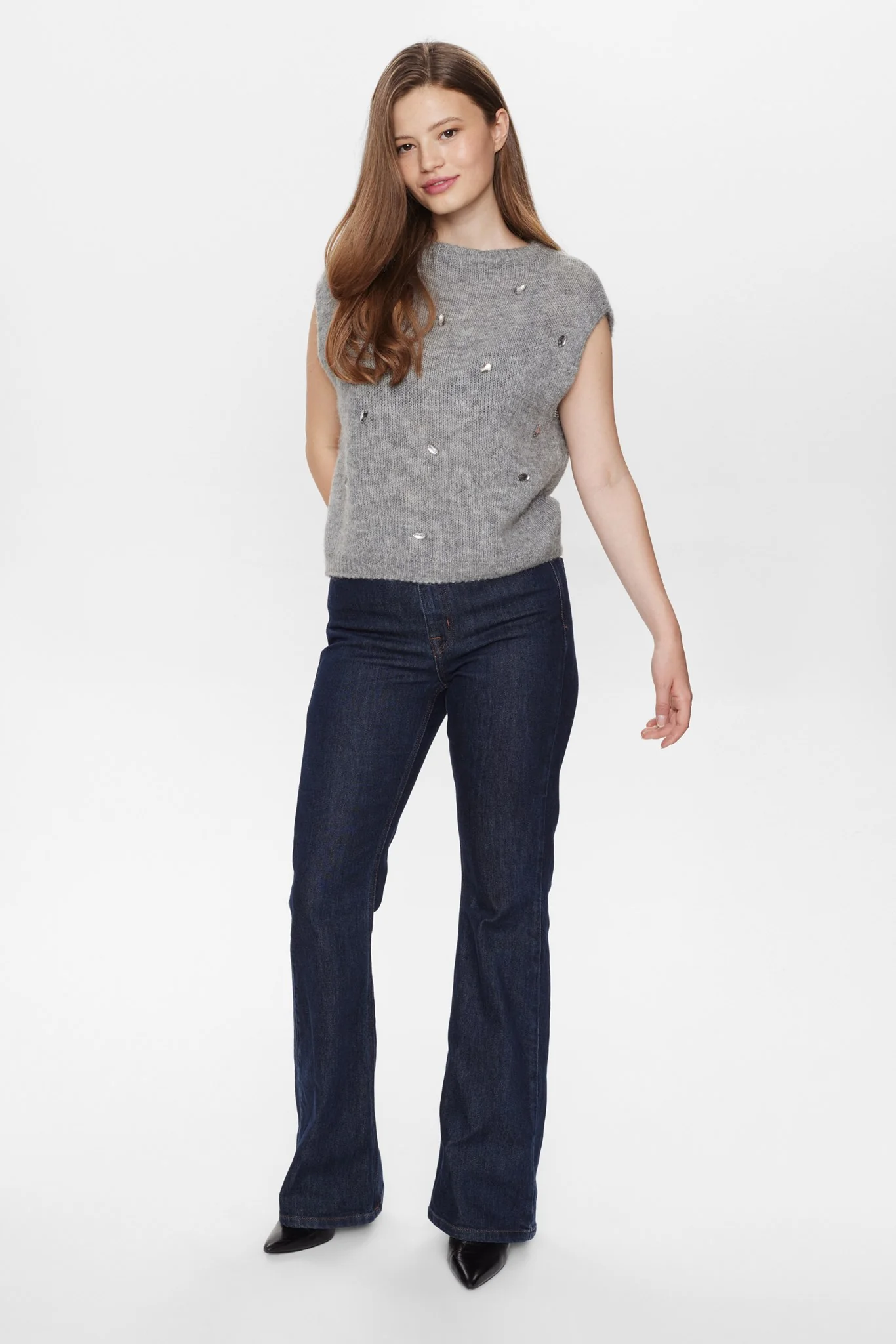 NUSAIDANI VEST - Medium Grey mel - Image 3