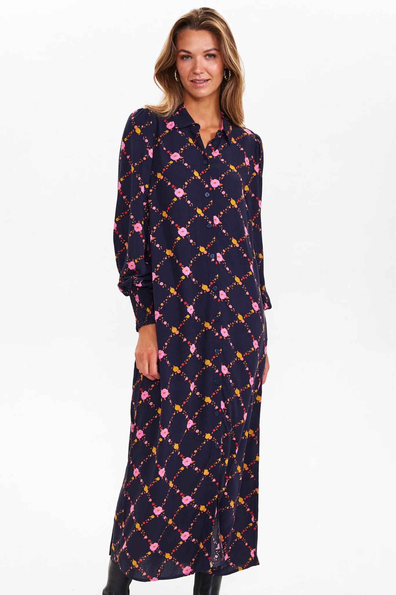 NUSANDRINE DRESS - Dark Sapphire