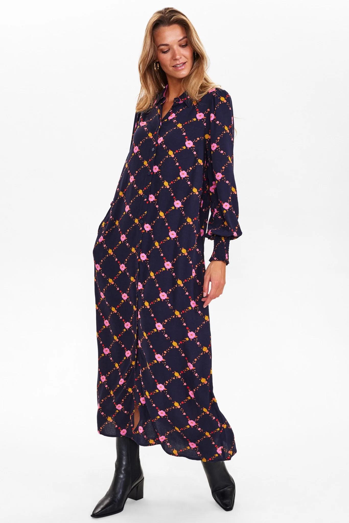 NUSANDRINE DRESS - Dark Sapphire - Image 3