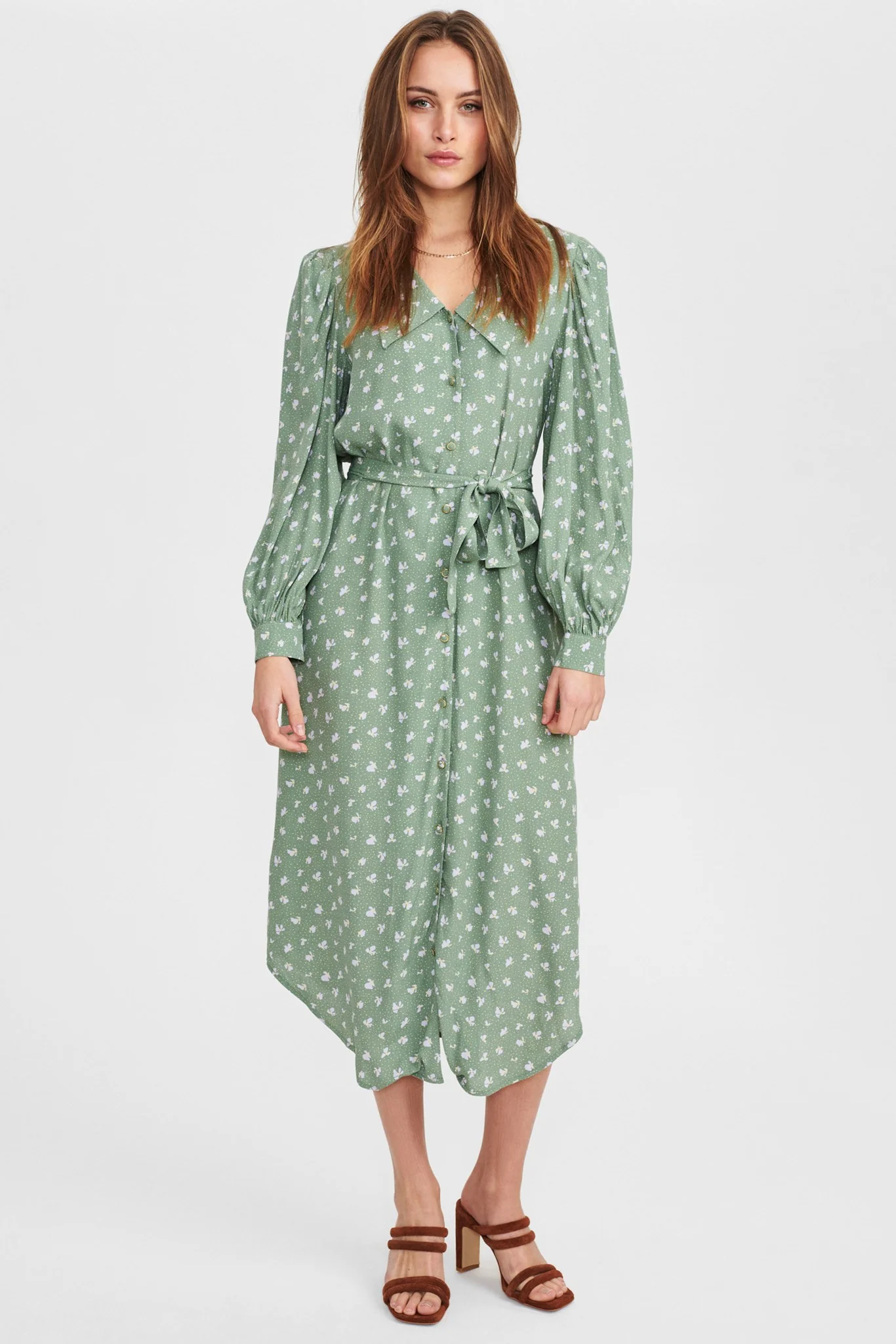 NUSARAH LS DRESS - Sea Spray