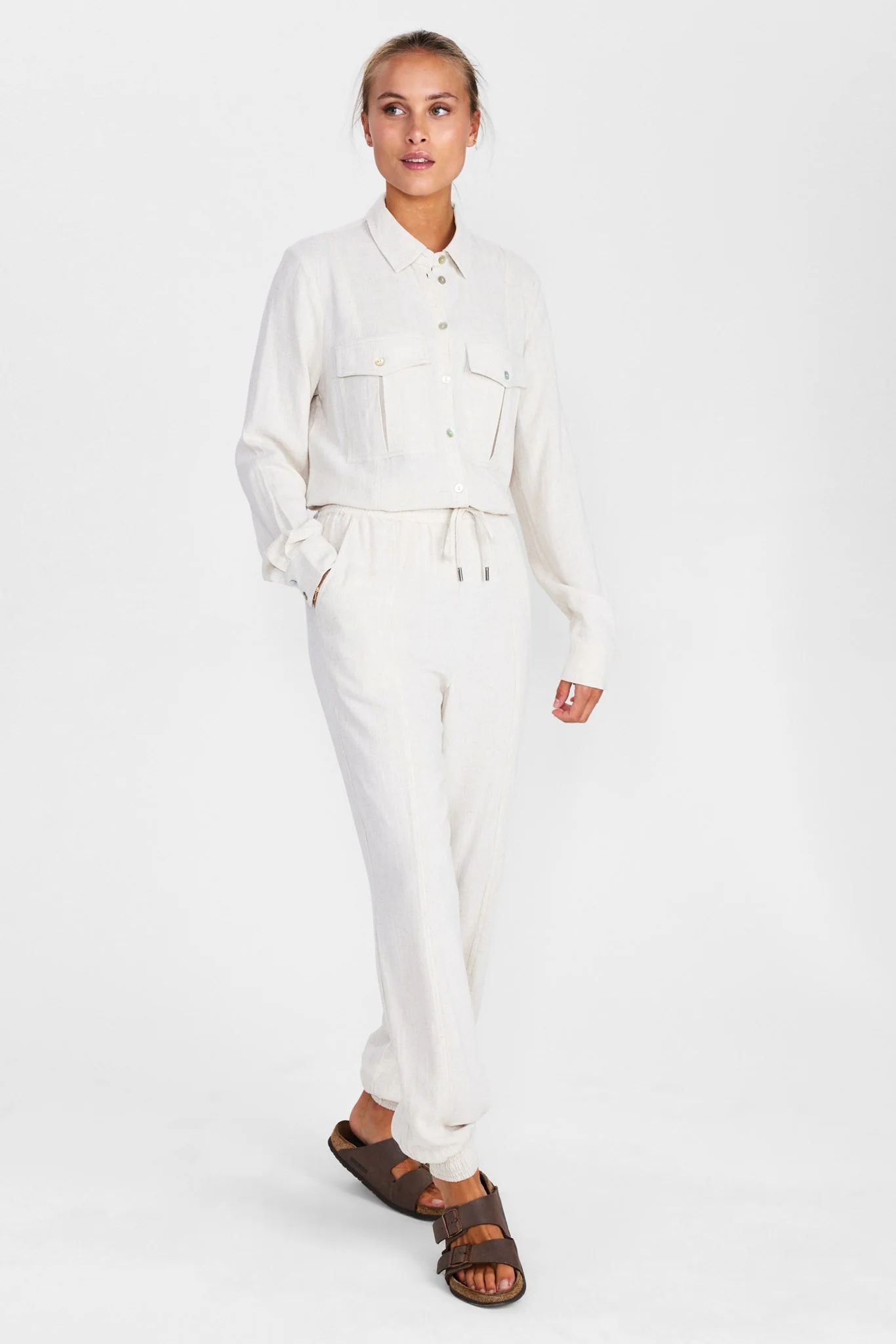 NUSASSIE PANT - Sesame Melange - Image 3