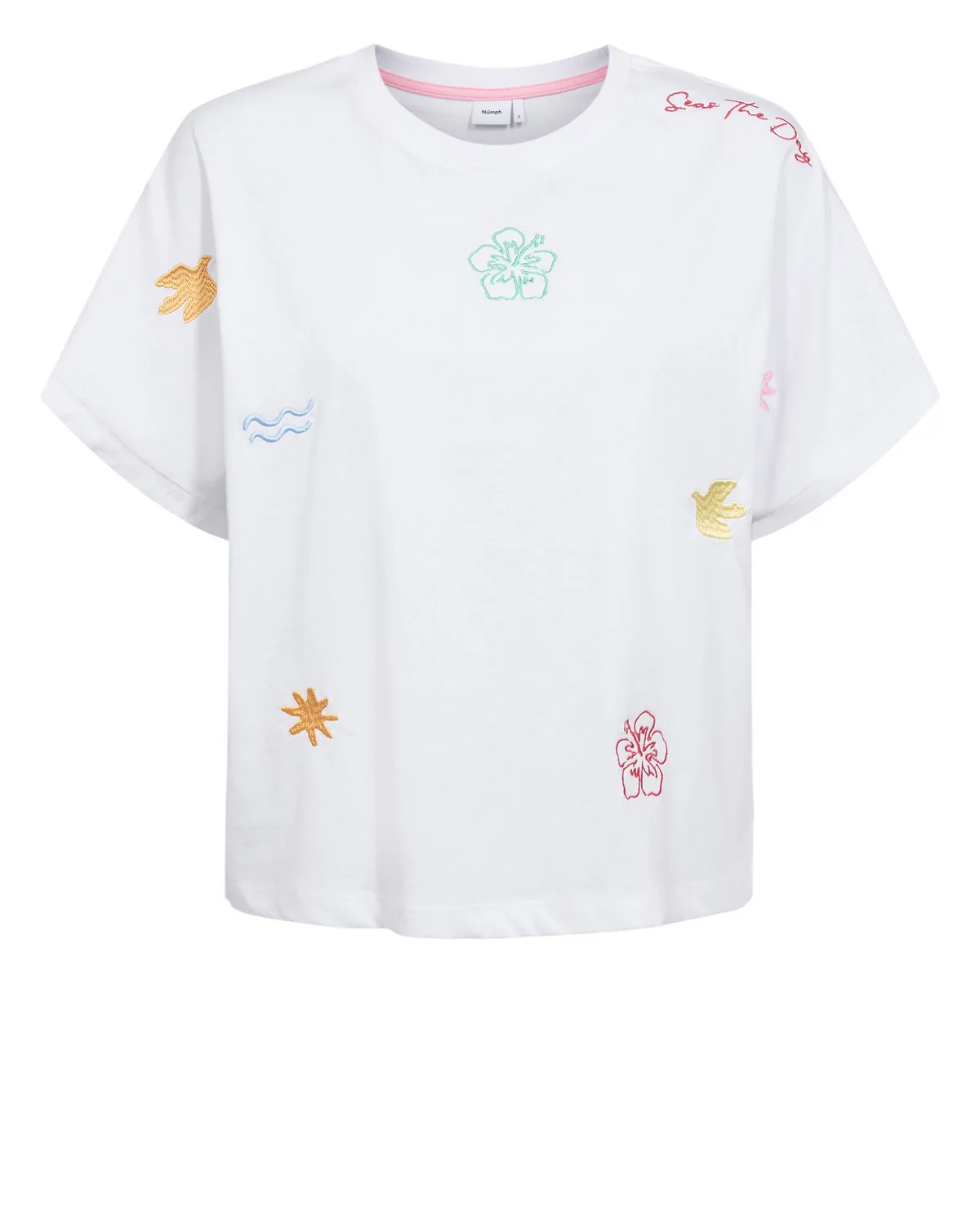 NUSEANNE OVERSIZE T-SHIRT - GOTS - Bright White