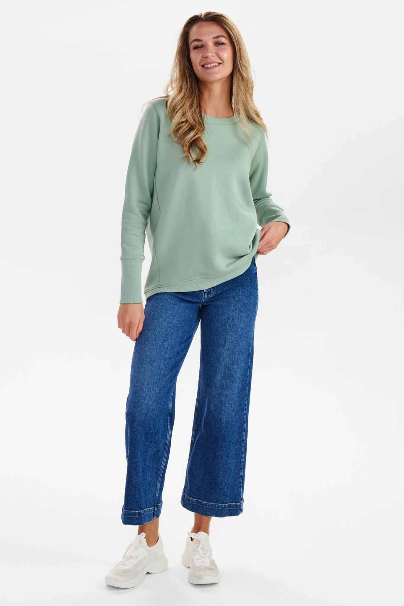 NUSEINNA SWEAT - Grayed Jade - Image 3