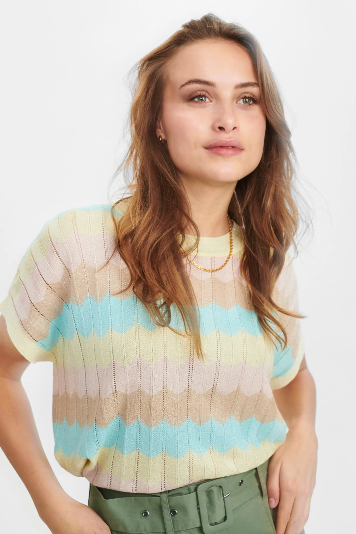NUSERENA CAPSLEEVE PULLOVER - Popcorn - Image 6