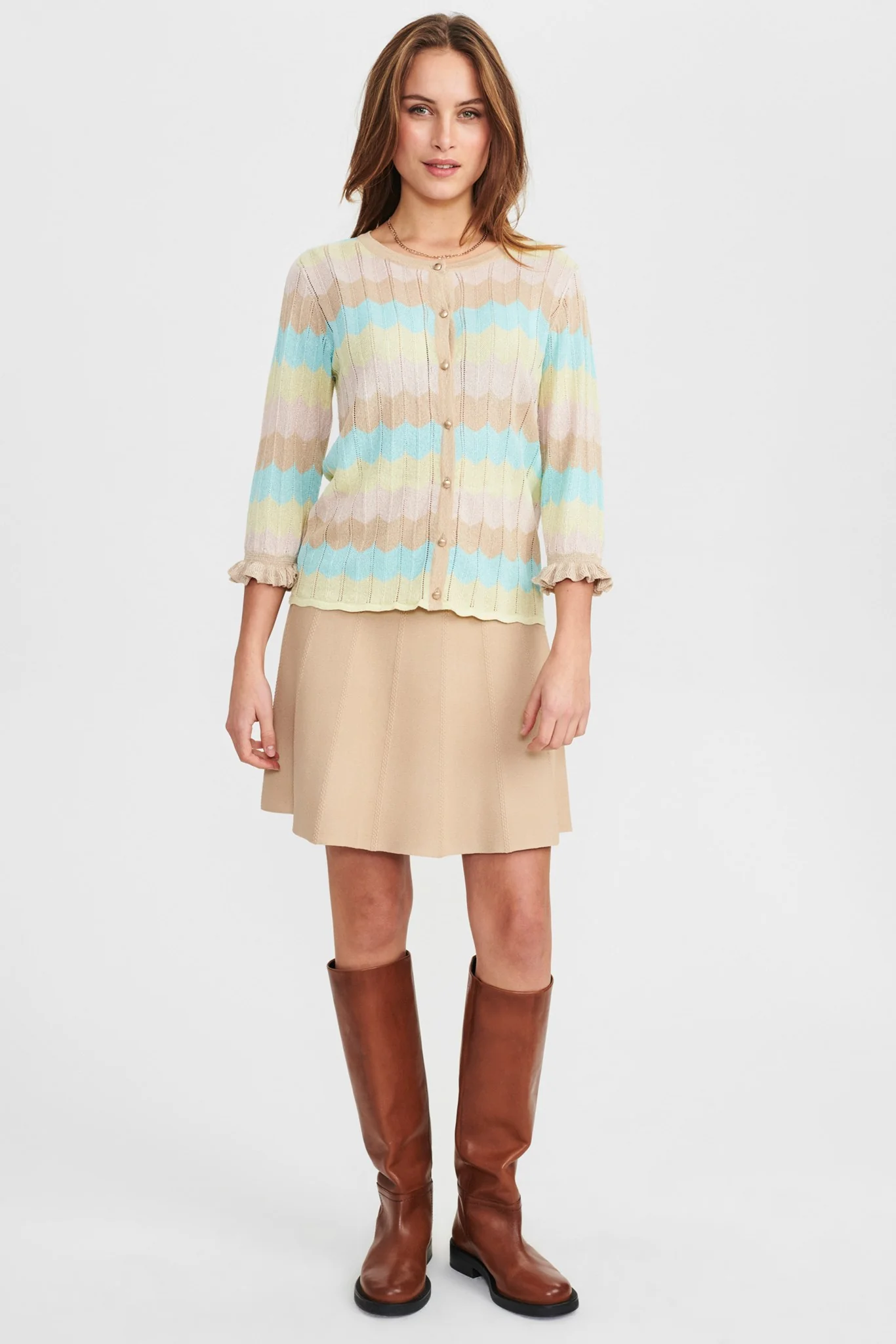 NUSERENA CARDIGAN - Popcorn - Image 3