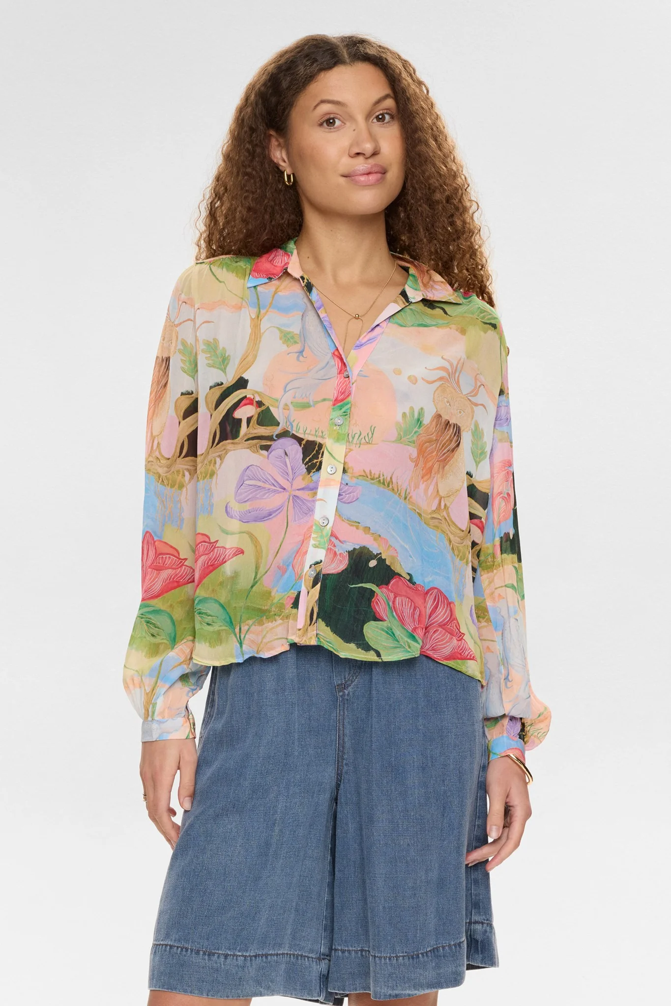 NUSHAILYN SHIRT - Airy Blue