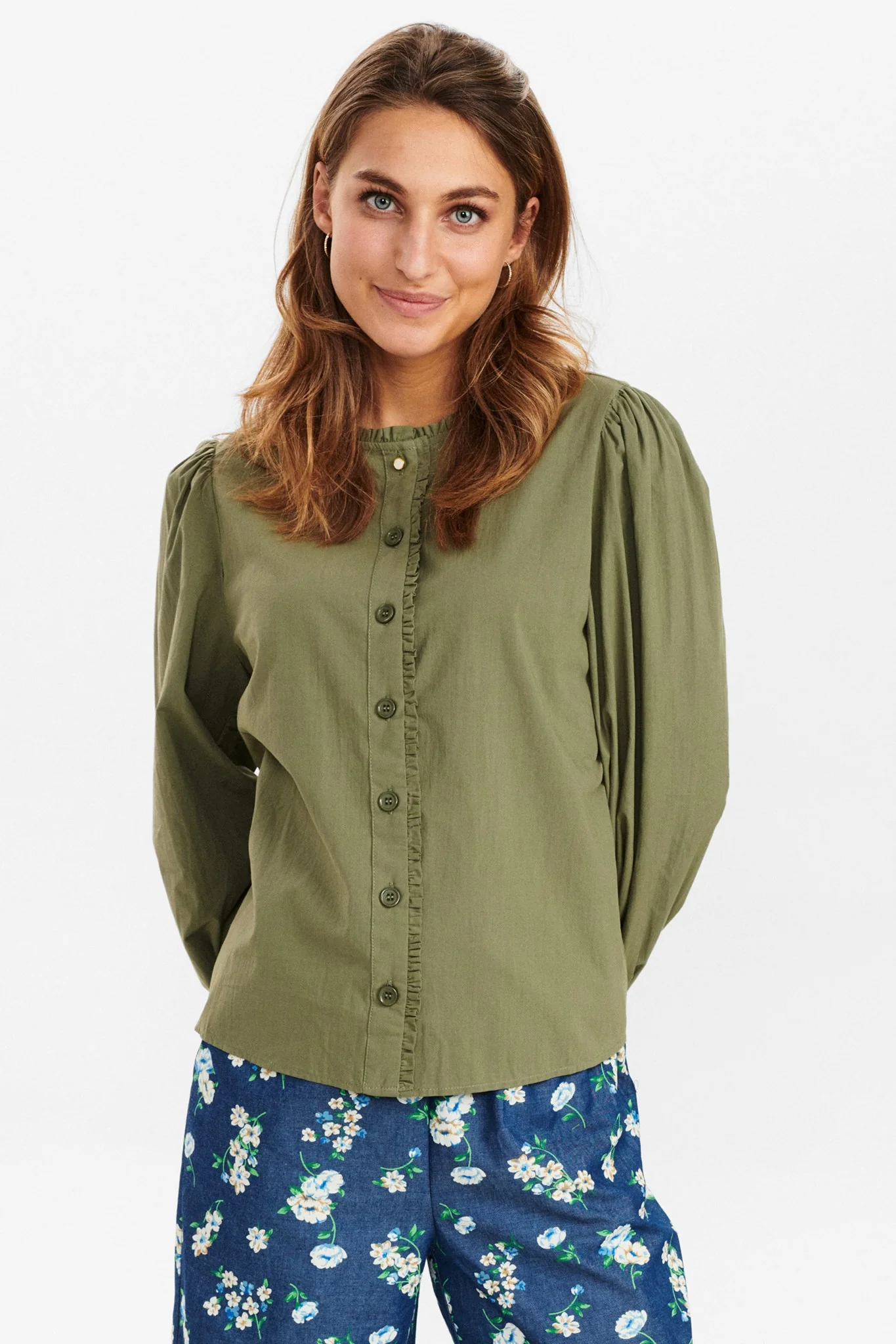 NUSHAPE SHIRT  - Deep Lichen Green
