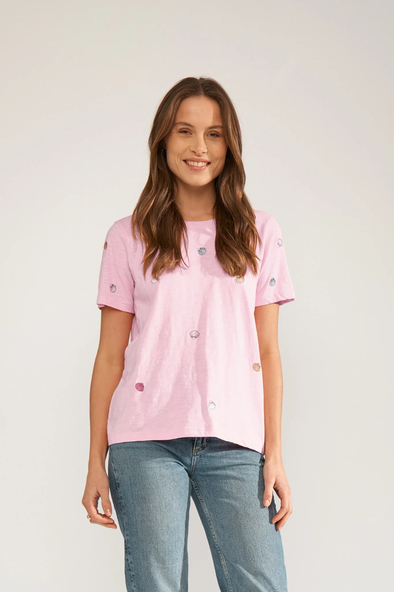 NUSHELLPA T-SHIRT - GOTS - Prism Pink