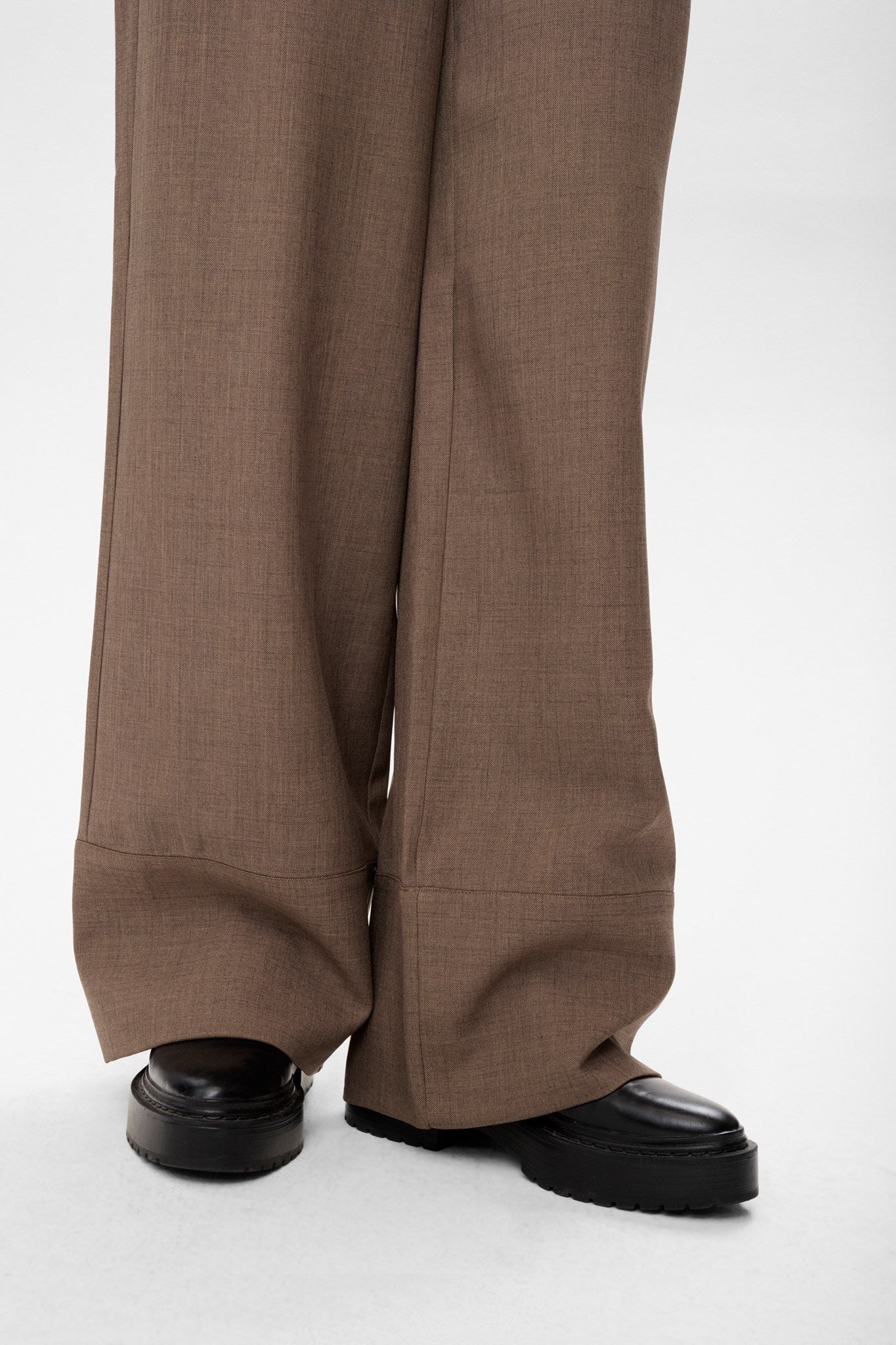 NUSHELLY PANTS - Brown Lentil Melange - Image 5