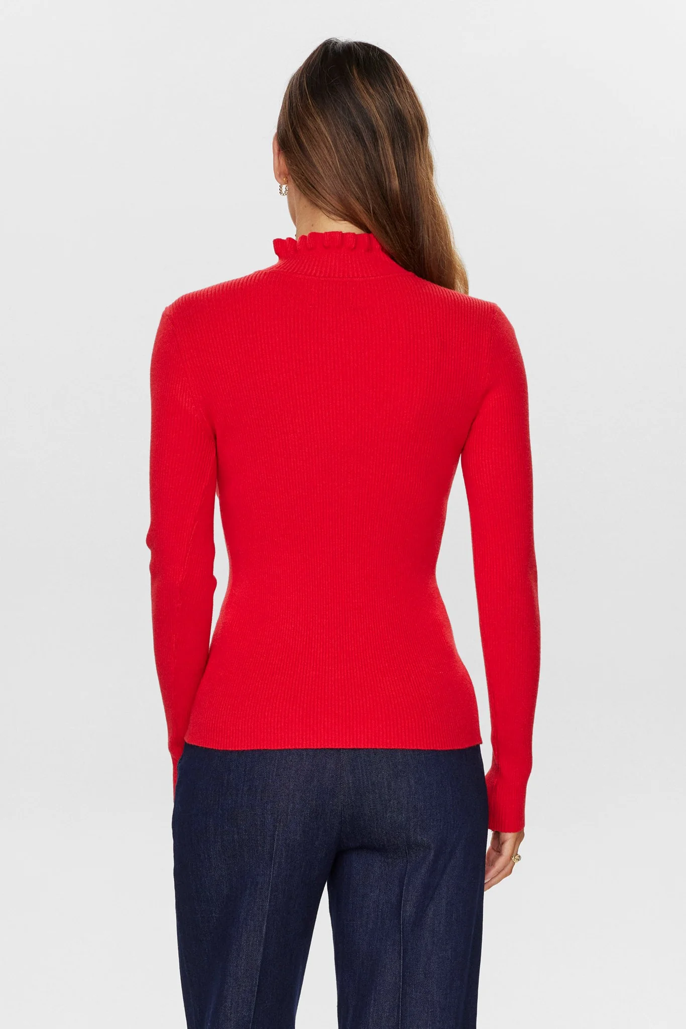 NUSIDANU HIGHNECK PULLOVER - High Risk Red - Image 2