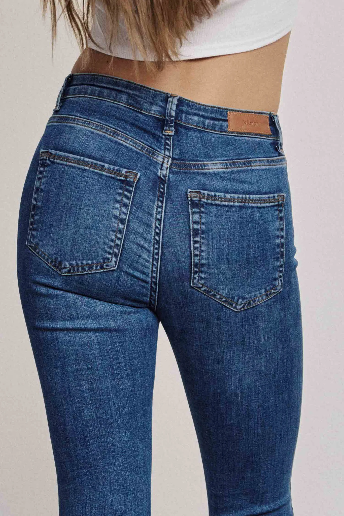 NUSIDNEY CROPPED BLUE - Medium Blue Denim - Image 5