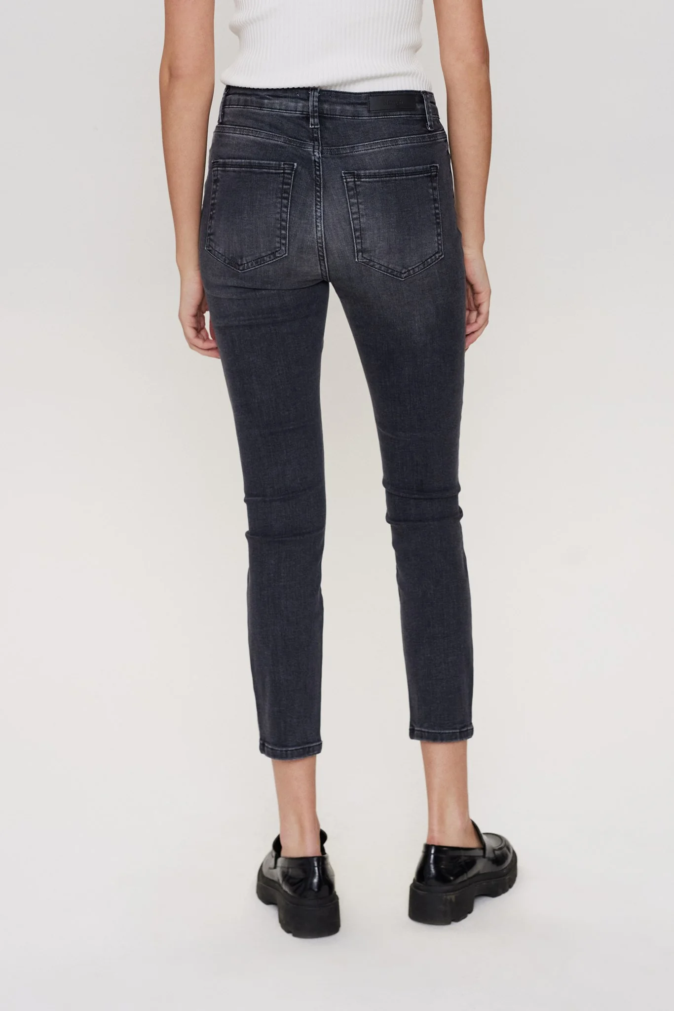 NUSIDNEY CROPPED GREY - Medium Grey mel - Image 2
