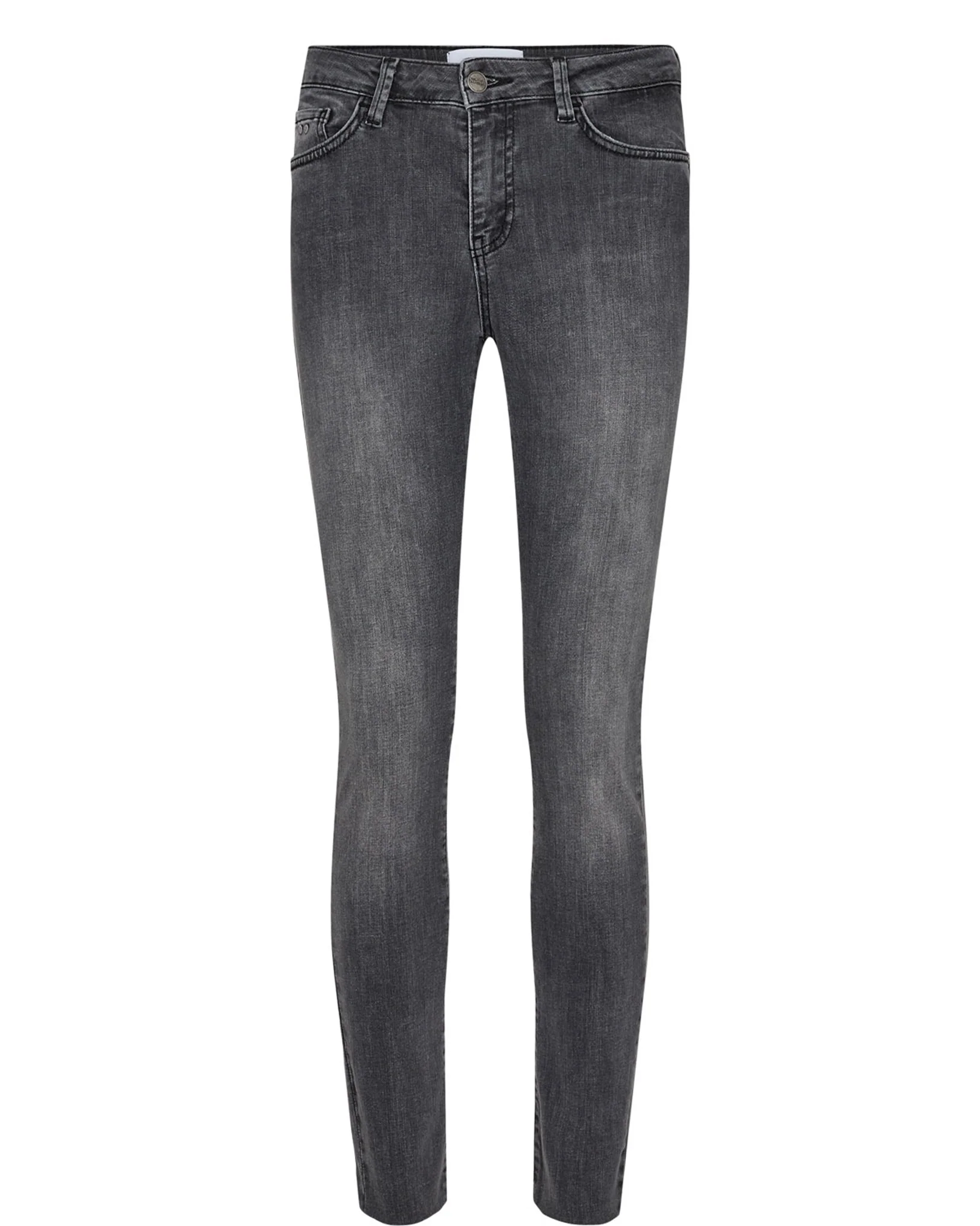 NUSIDNEY CROPPED JEANS - DARK GREY - Dark Grey Denim