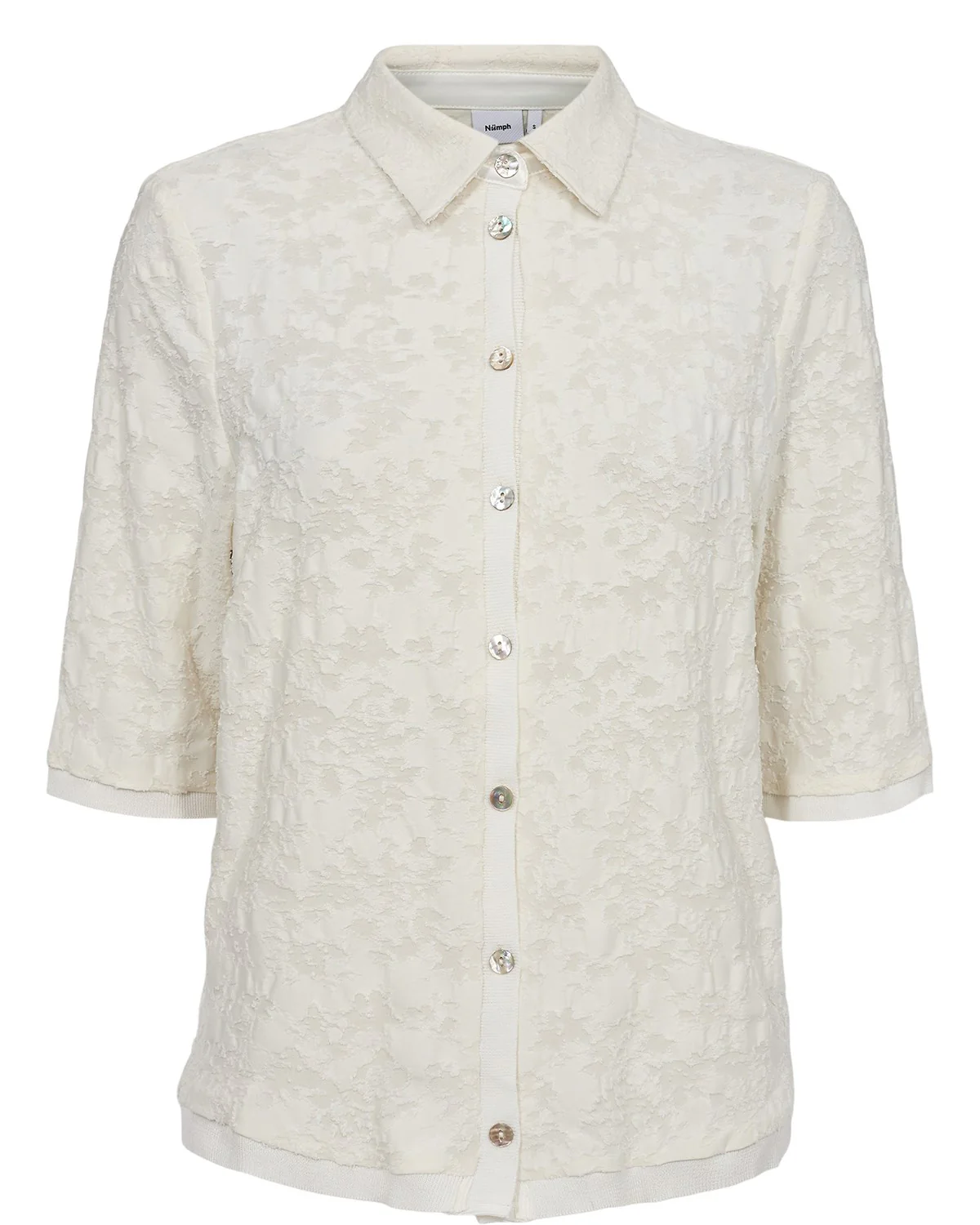 NUSINDAL SS SHIRT - Cloud Dancer