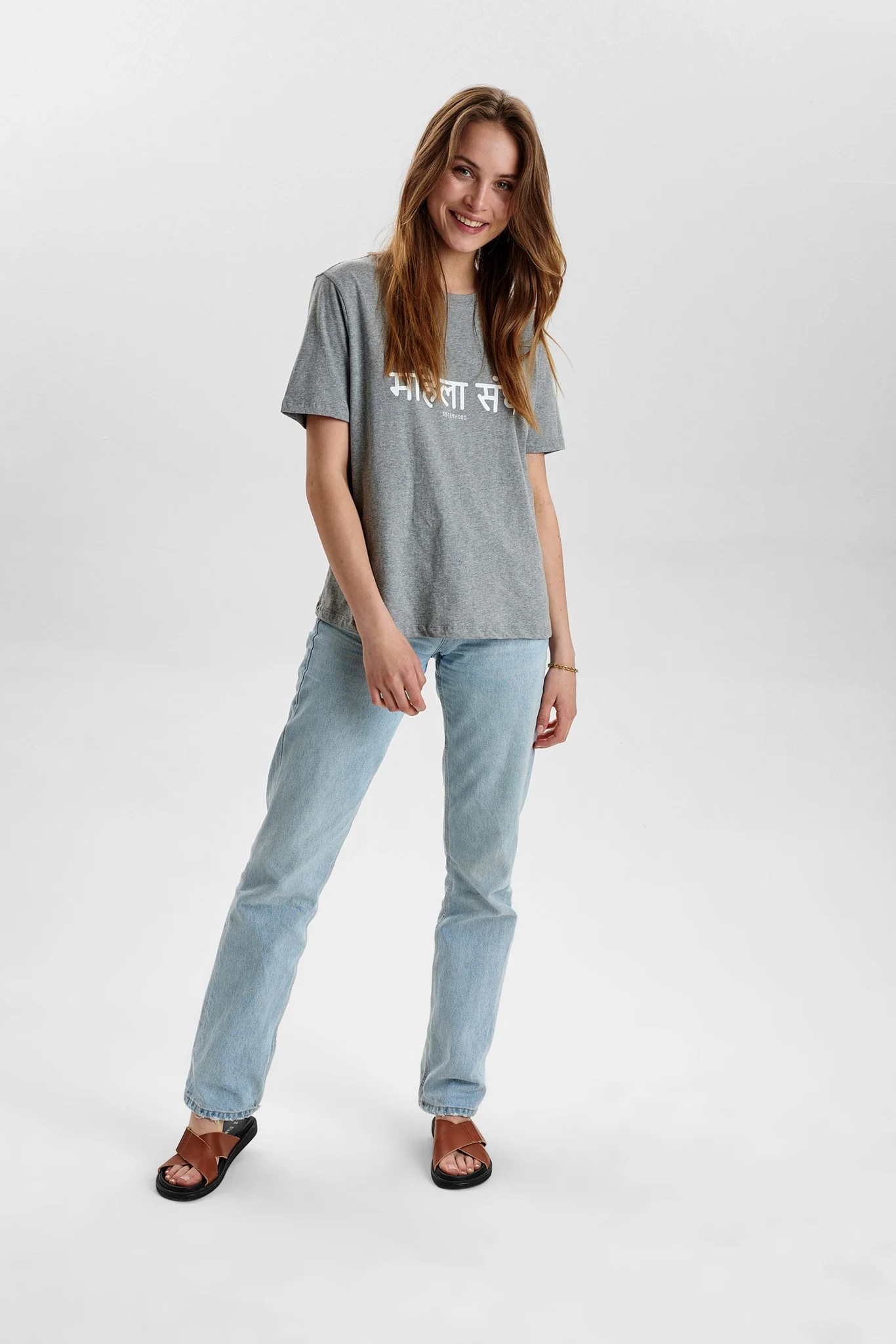 NUSISTERHOOD TEE - LBH - Light grey mel - Image 3