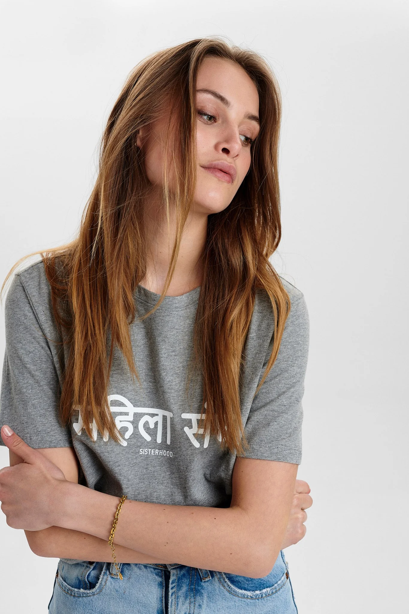 NUSISTERHOOD TEE - LBH - Light grey mel - Image 6