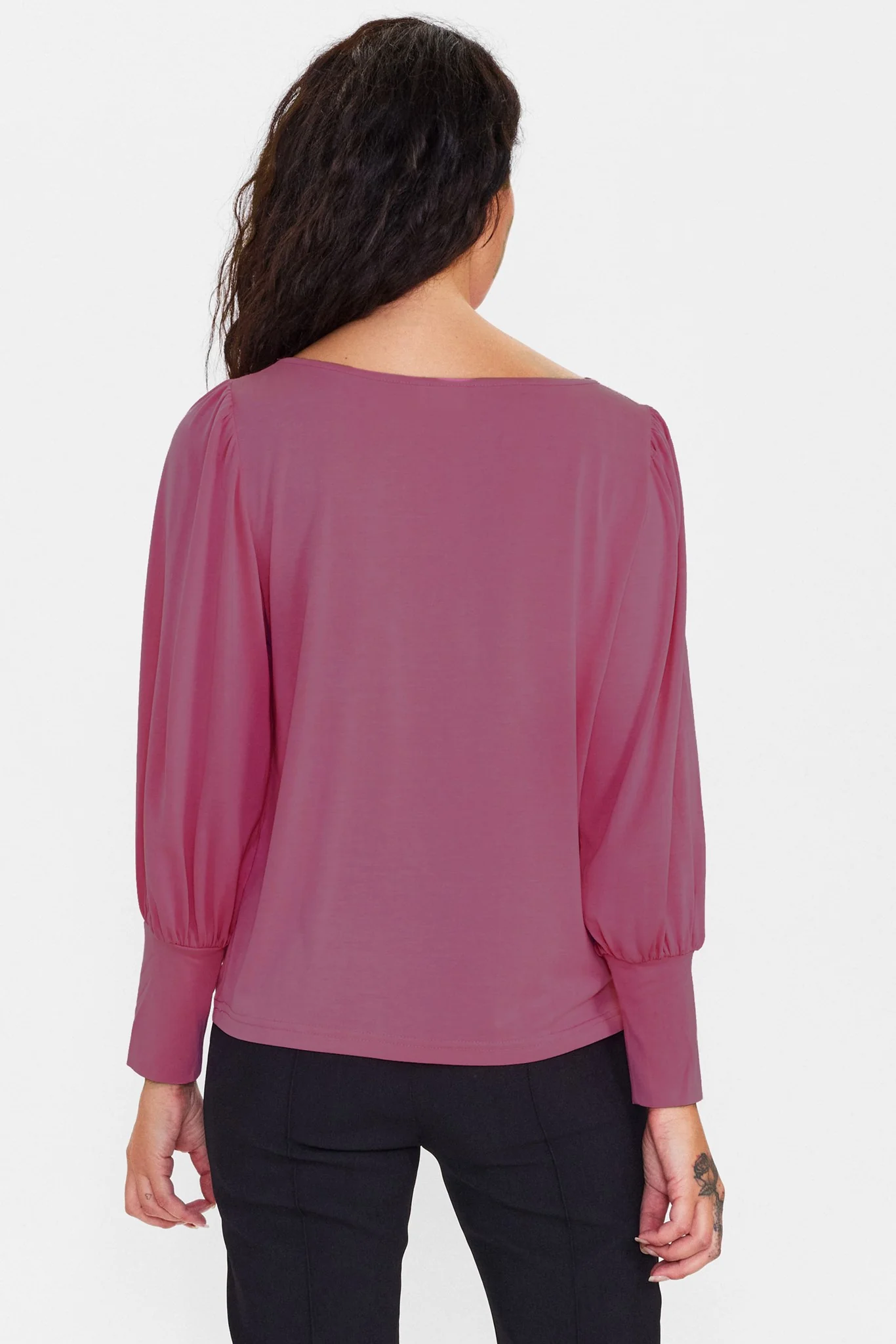 NUSOFIA JERSEY BLOUSE - Lilas - Image 2