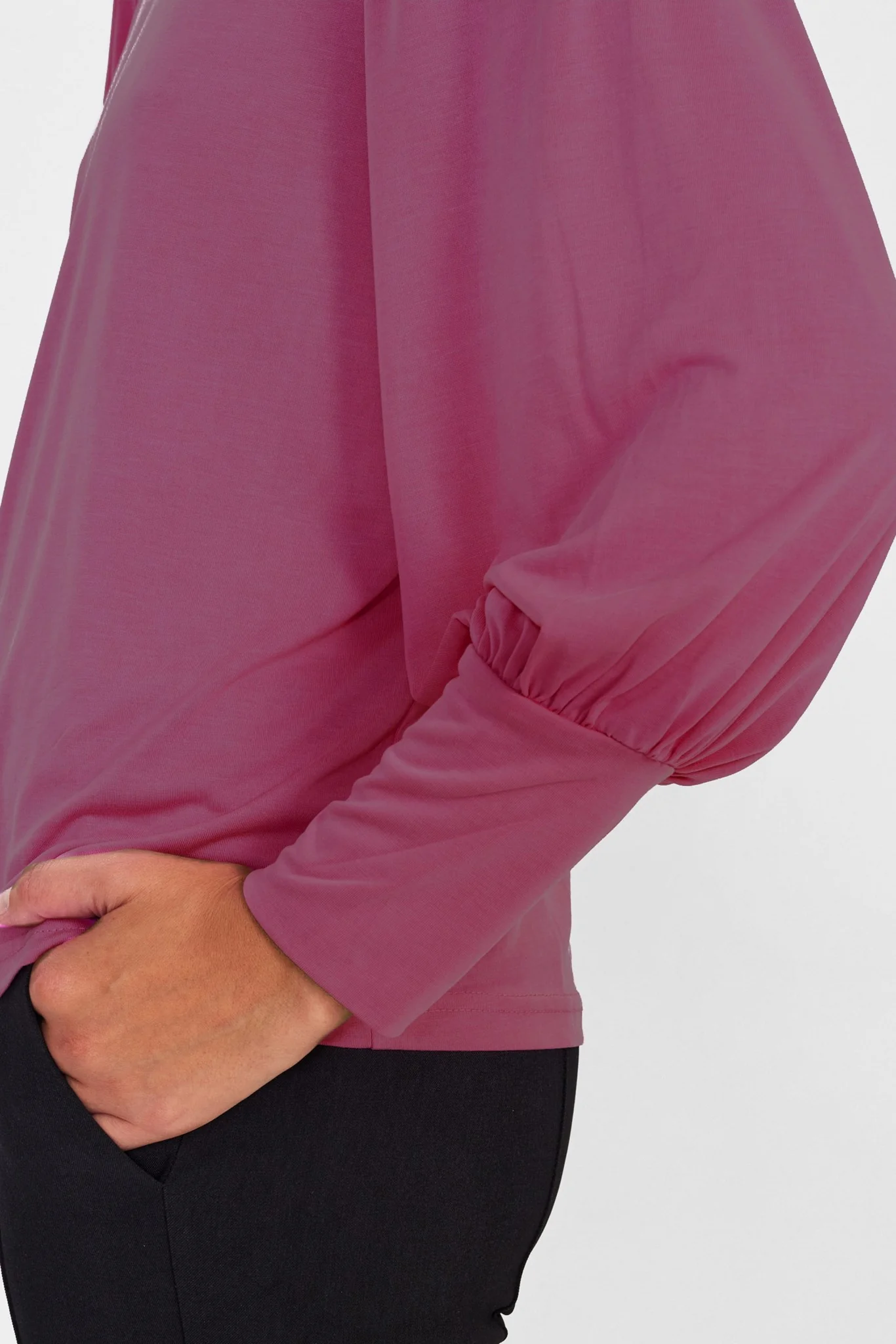 NUSOFIA JERSEY BLOUSE - Lilas - Image 4